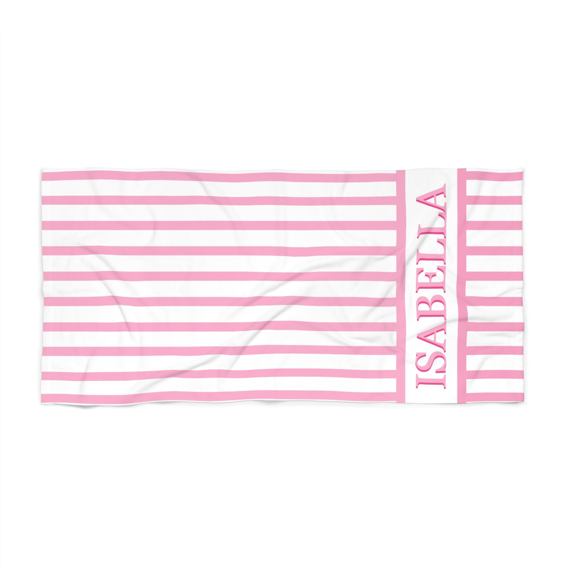 Personalized Striped Beach Towel