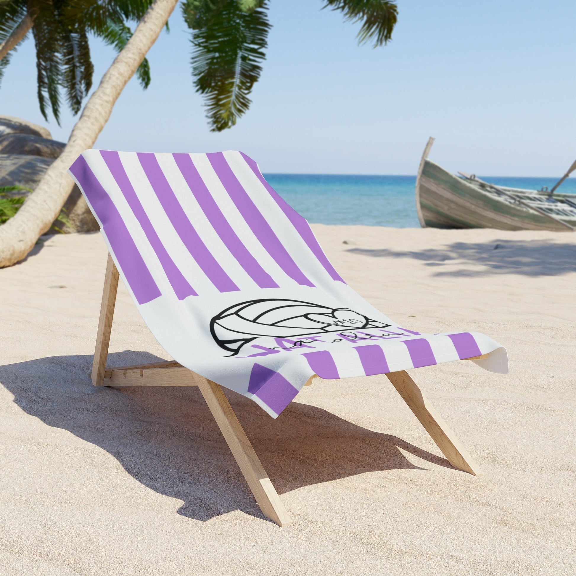 Personalized Volleyball Beach Towel