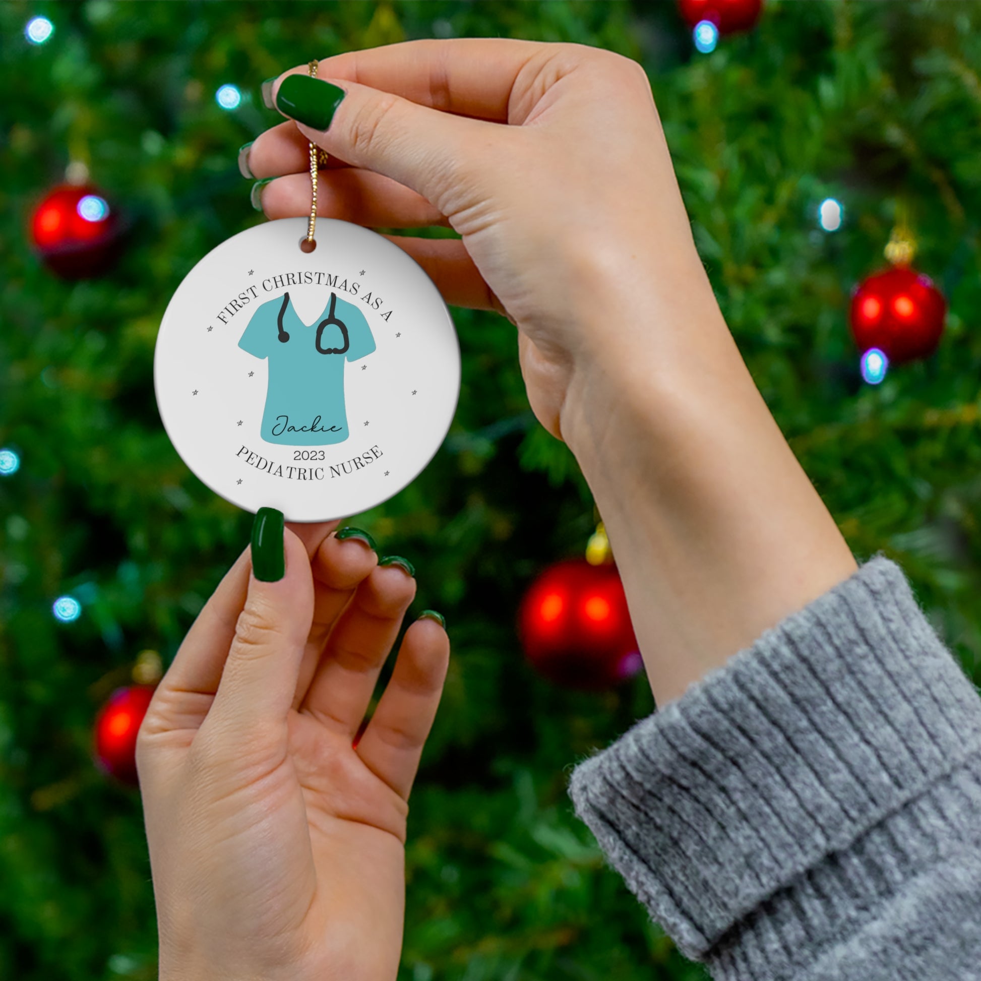 Personalized Nurse Ornament