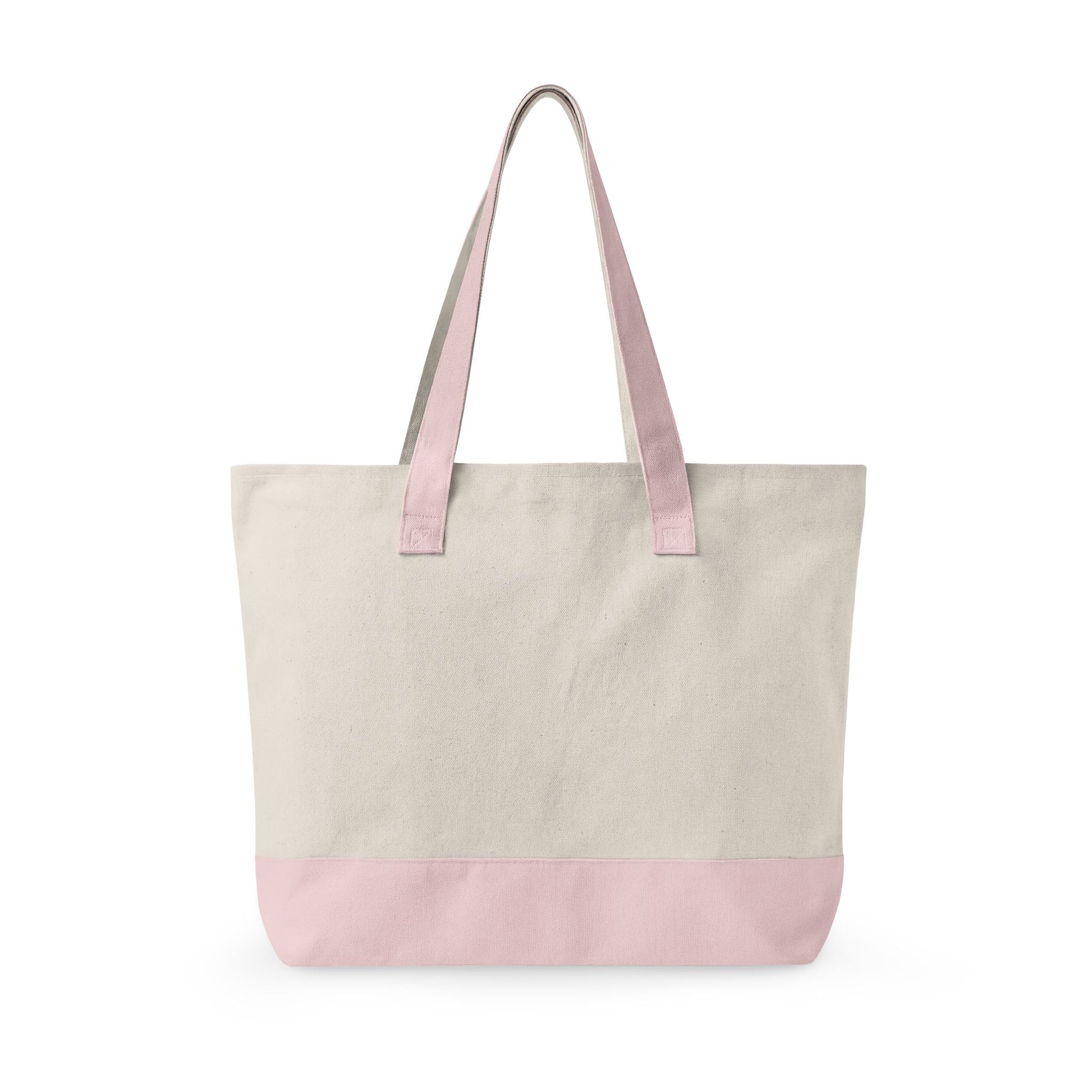 Cute School Supplies Canvas Tote — Personalized "Mrs. Johnson" Zippered Teacher Bag