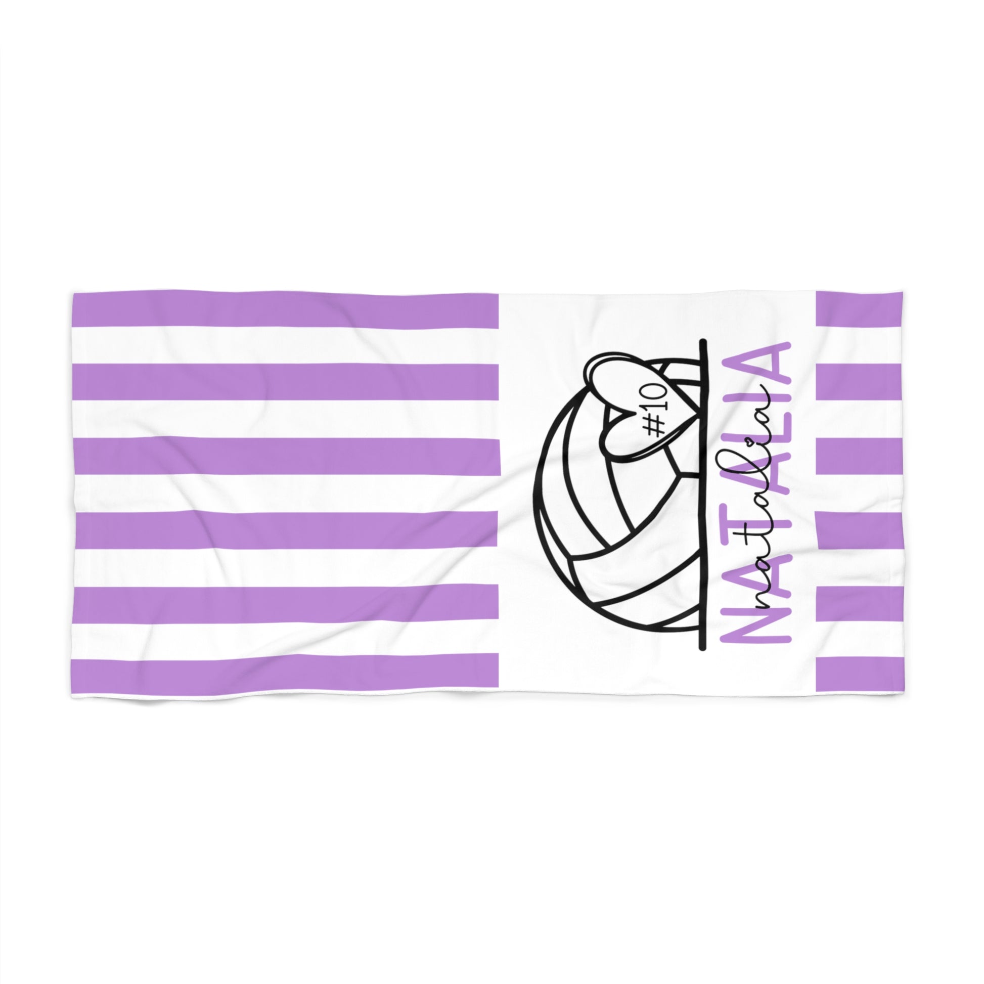 Personalized Volleyball Beach Towel