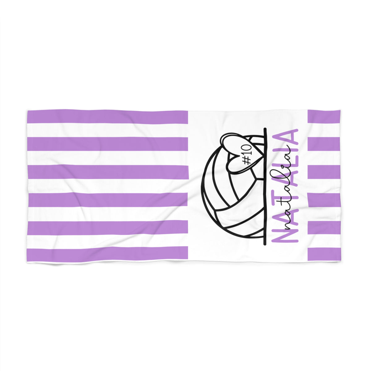 Personalized Volleyball Beach Towel