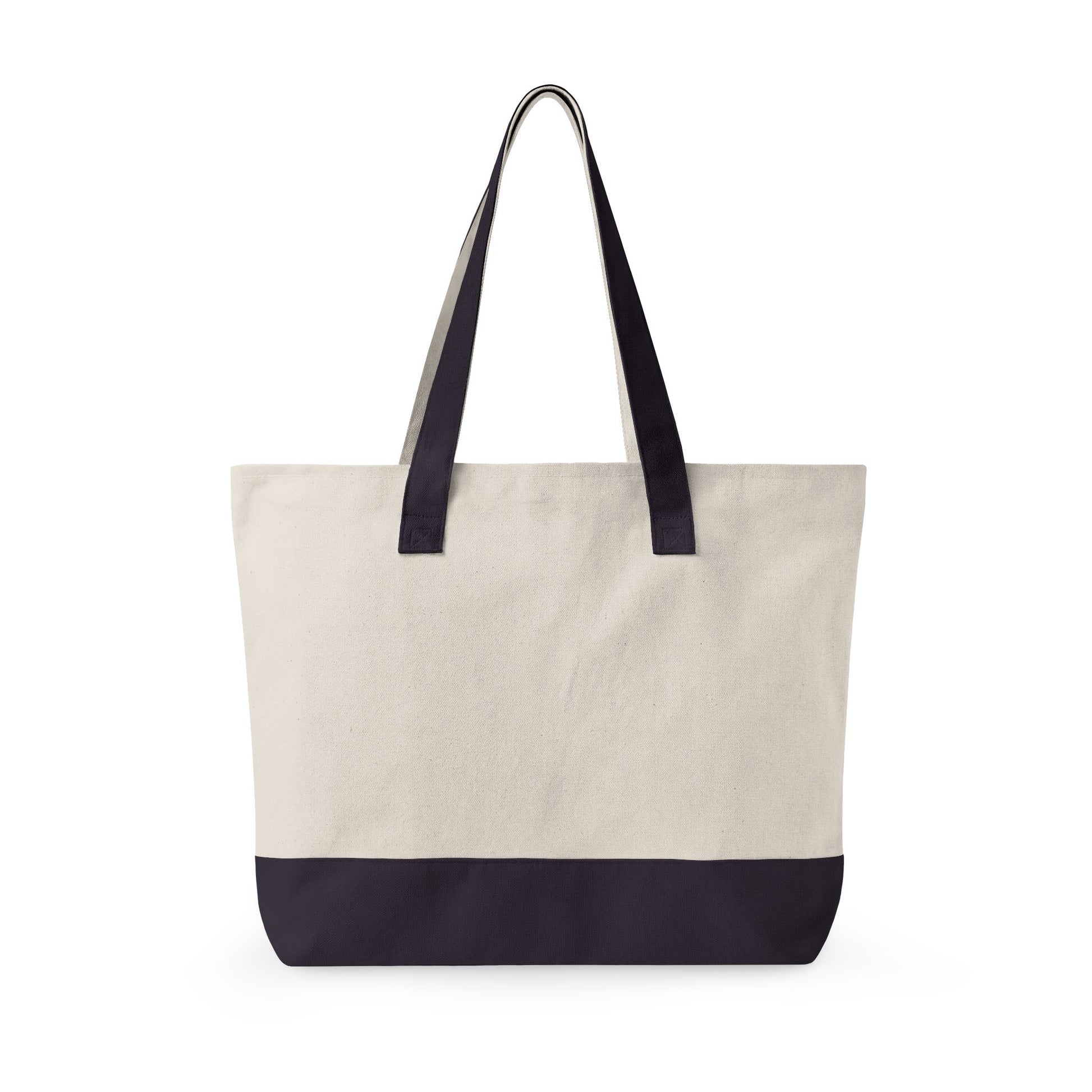 Cute School Supplies Canvas Tote — Personalized "Mrs. Johnson" Zippered Teacher Bag