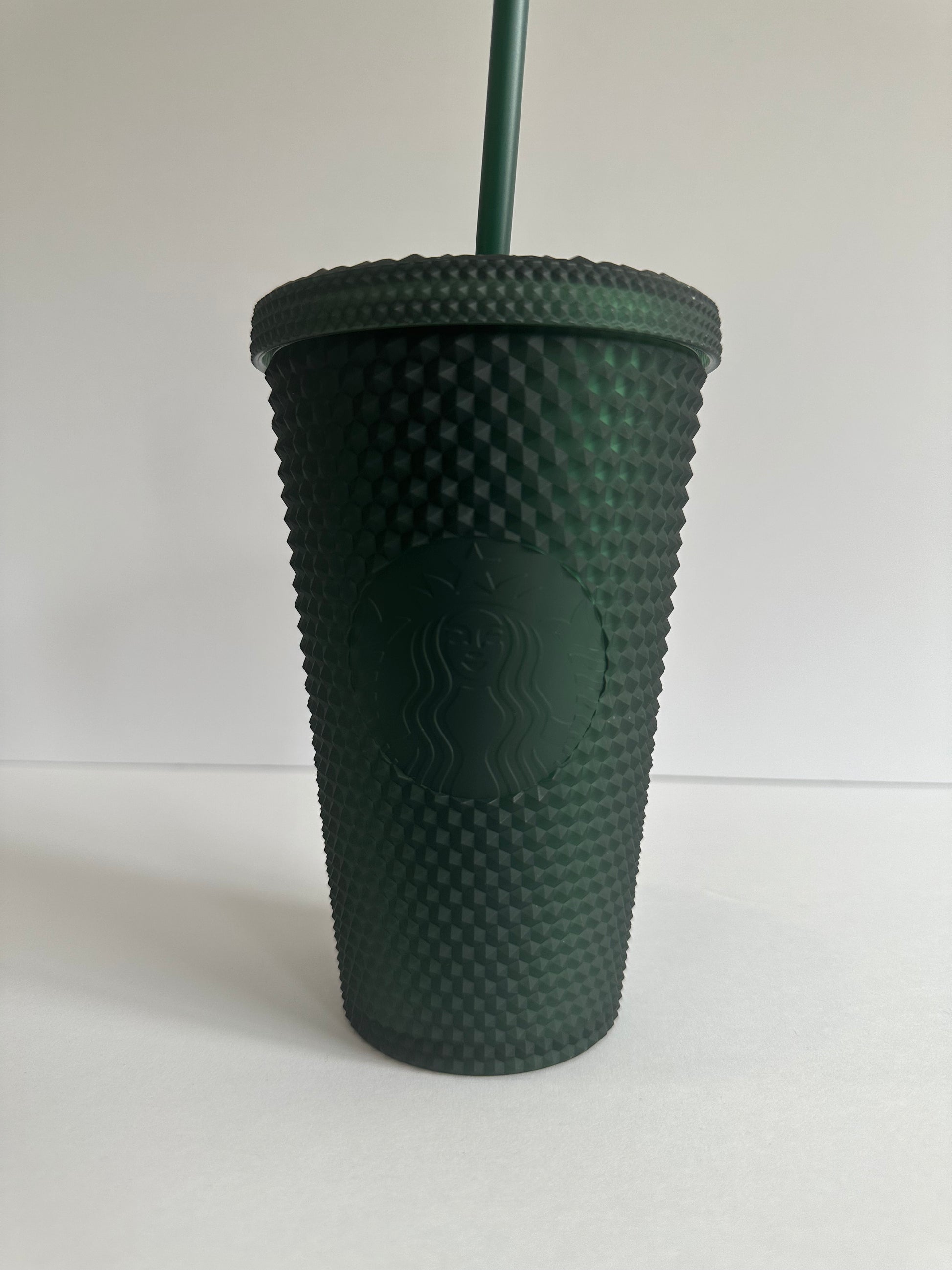 Soft Touch Green  Matte Studded Tumbler