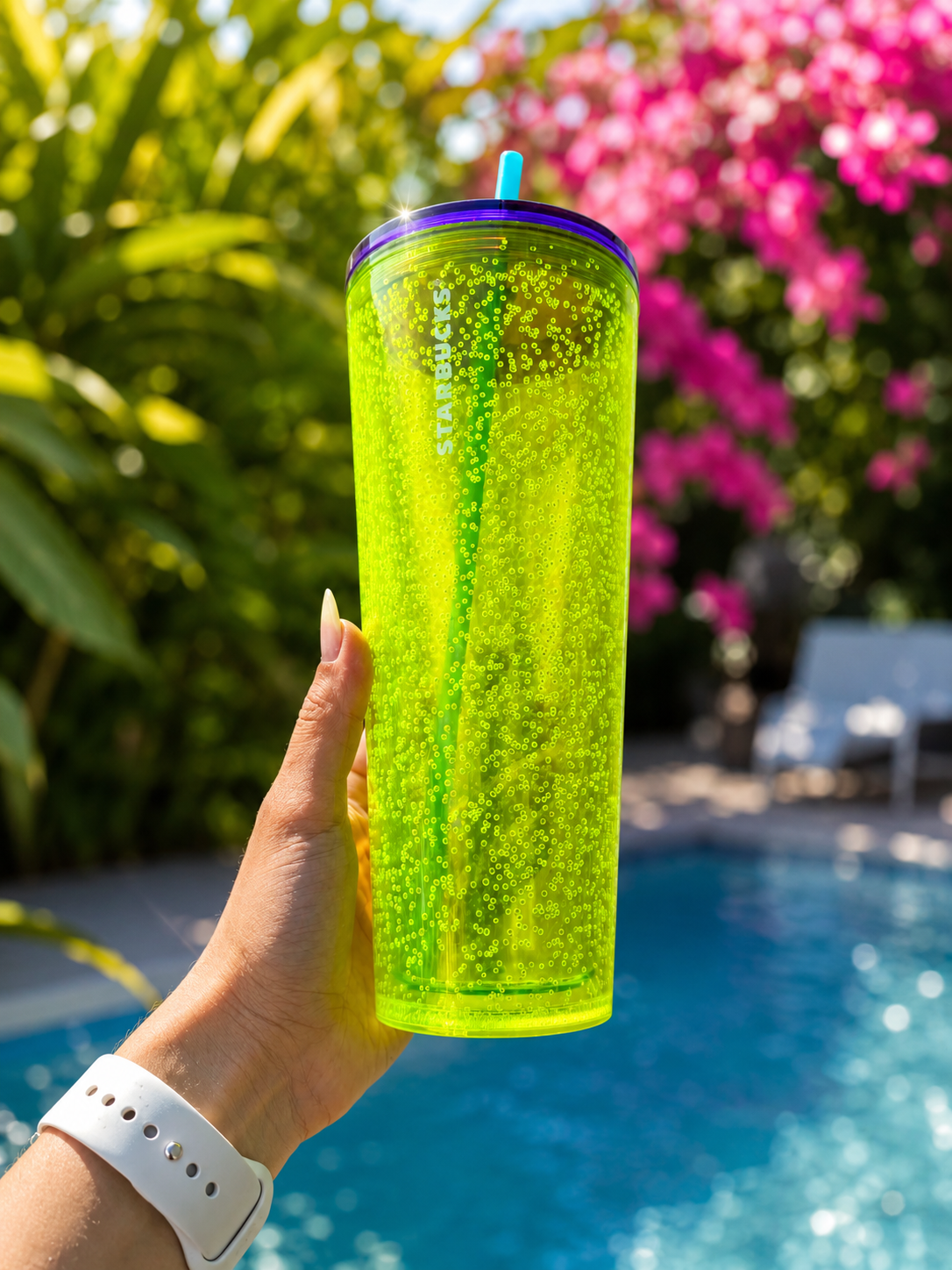 Neon Bubbles Venti Cold Cup