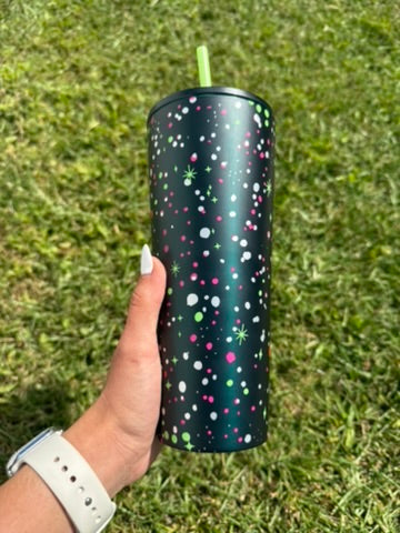 Green 24 oz Limited edition holiday tumbler