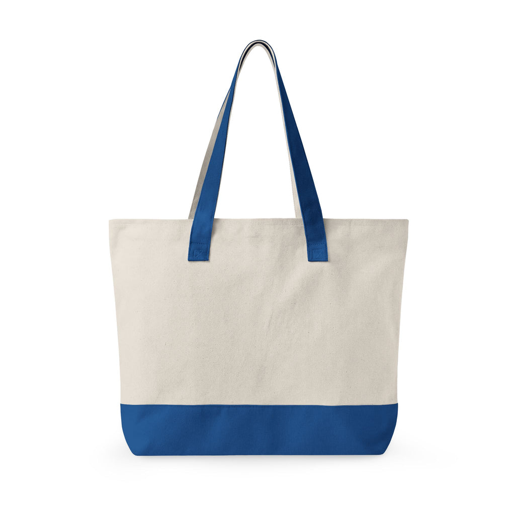 Cute School Supplies Canvas Tote — Personalized "Mrs. Johnson" Zippered Teacher Bag