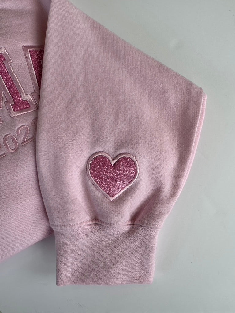 Custom Embroidered Mama Crewneck Sweatshirt