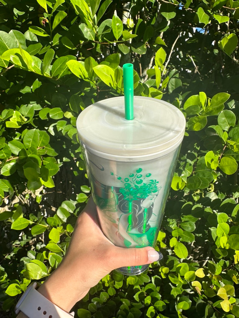 2022 Mermaid holographic 24oz Venti Tumbler