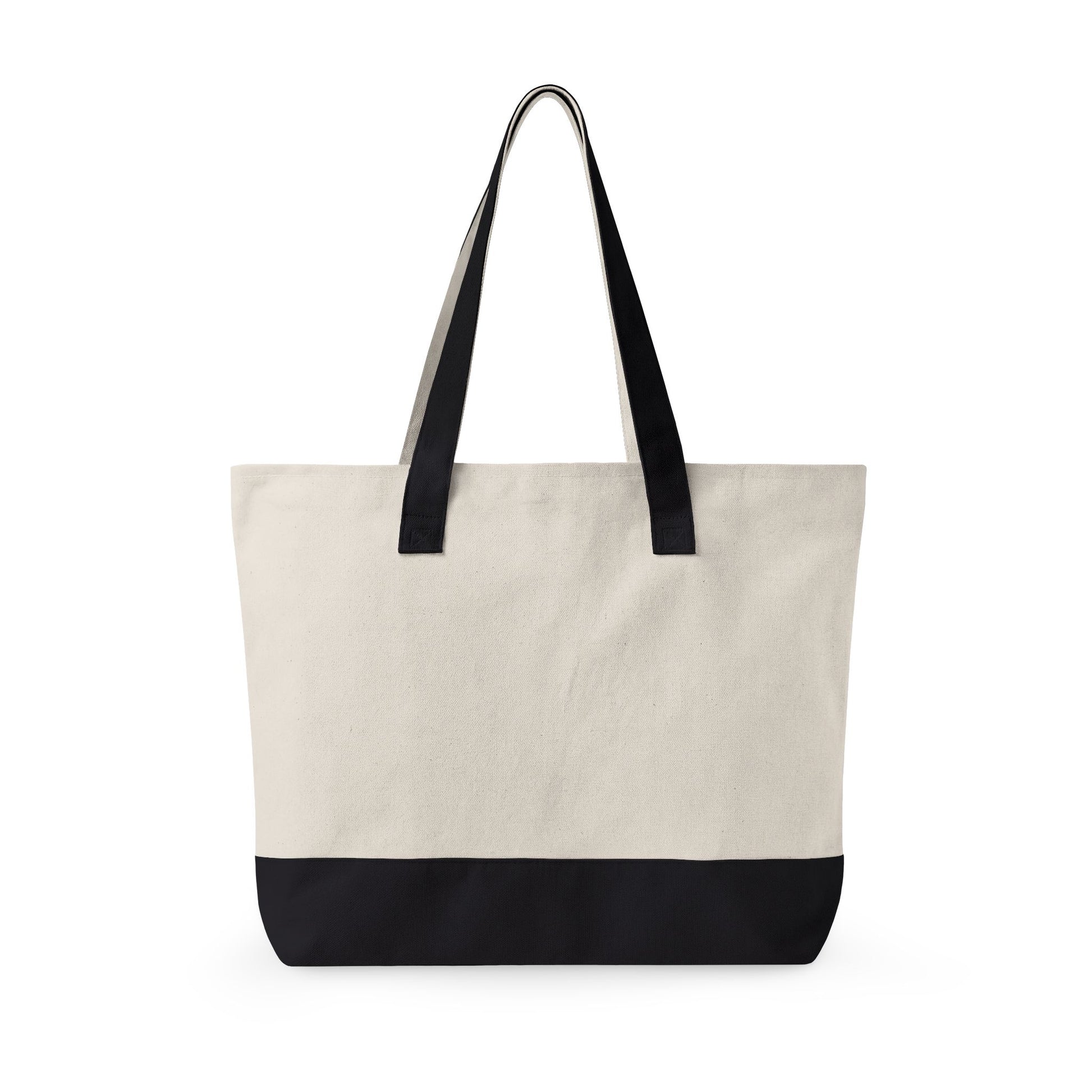 Cute School Supplies Canvas Tote — Personalized "Mrs. Johnson" Zippered Teacher Bag