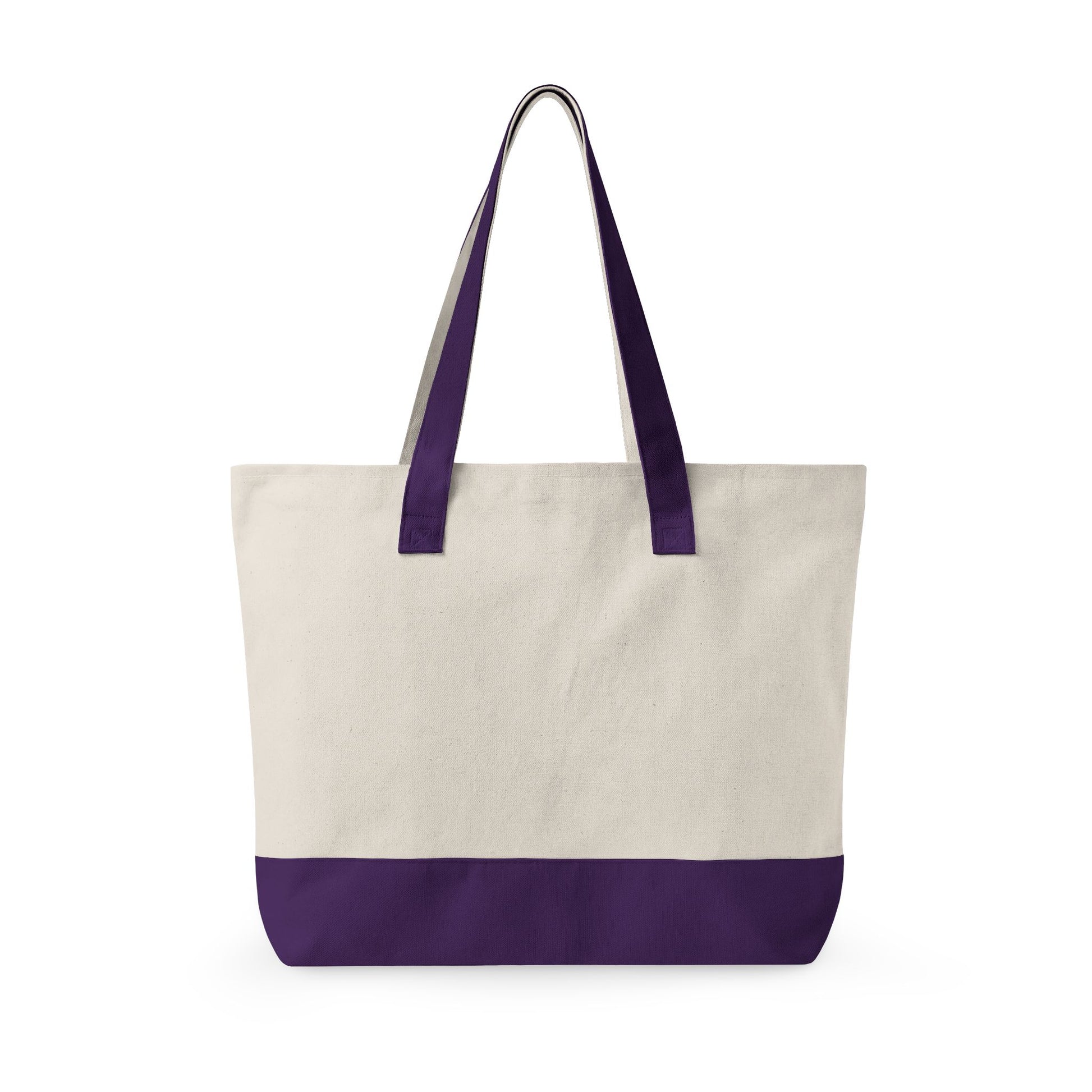 Cute School Supplies Canvas Tote — Personalized "Mrs. Johnson" Zippered Teacher Bag