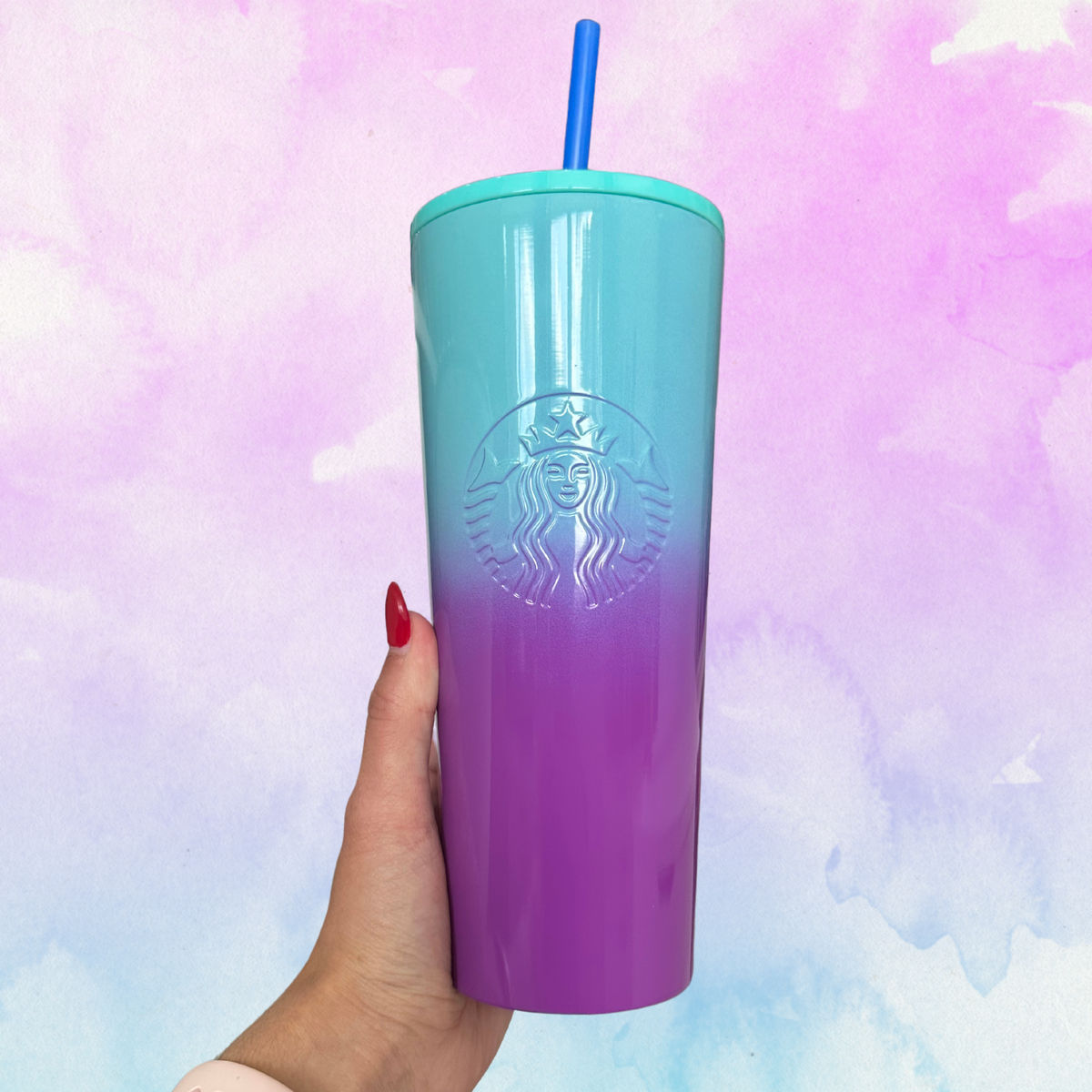 Starbucks Summer 2021 Stainless Steel ombre venti Tumbler