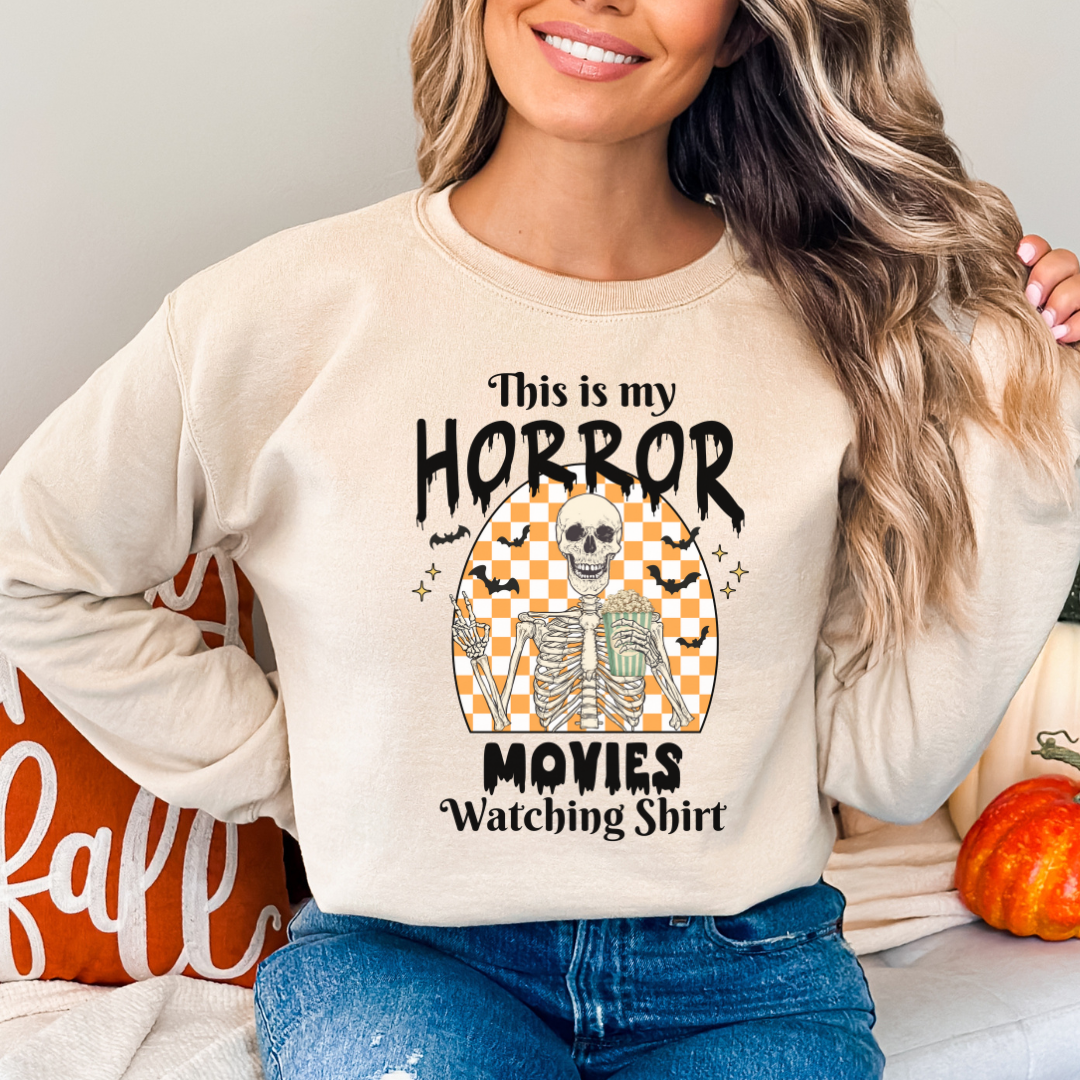 Funny Horror Movie Character Halloween Sweatshirt