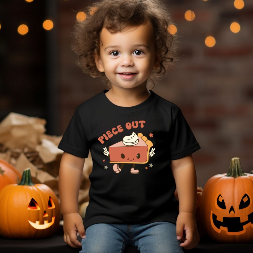 Thanksgiving piece out kids shirt