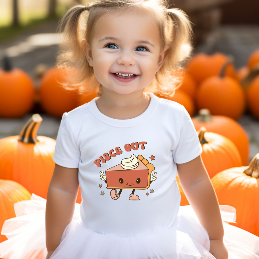 Thanksgiving piece out kids shirt