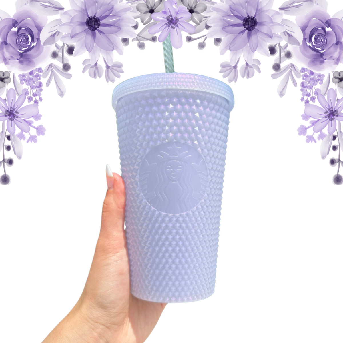 Starbucks 2021 Purple Iridescent Studded Tumbler
