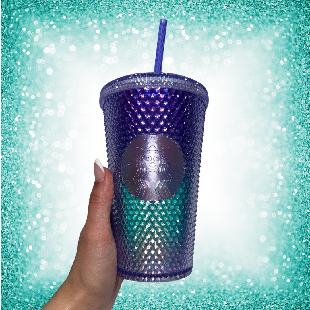 Purple/Blue ombre studded grande tumbler