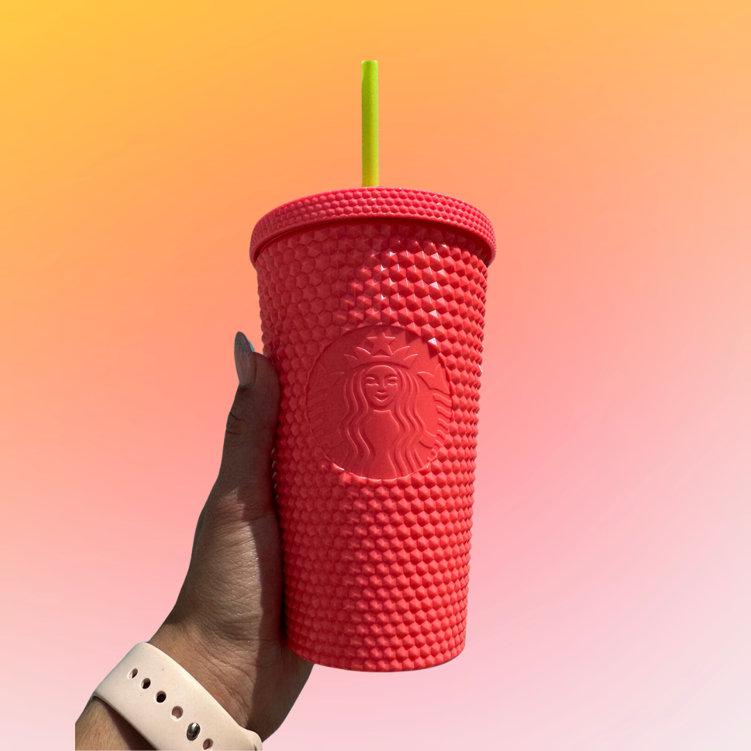 Dragon fruit pink Studded Tumbler