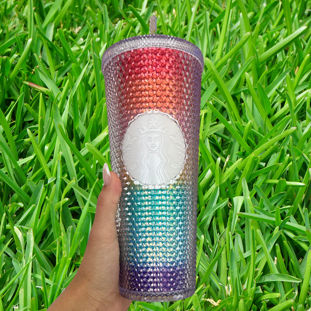 Rainbow Studded Double Wall 24 oz Tumbler
