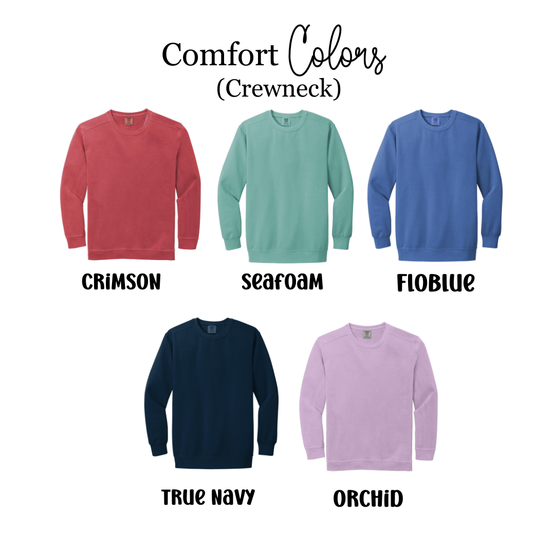 Comfort Colors Custom Embroidered Long Sleeve Tee
