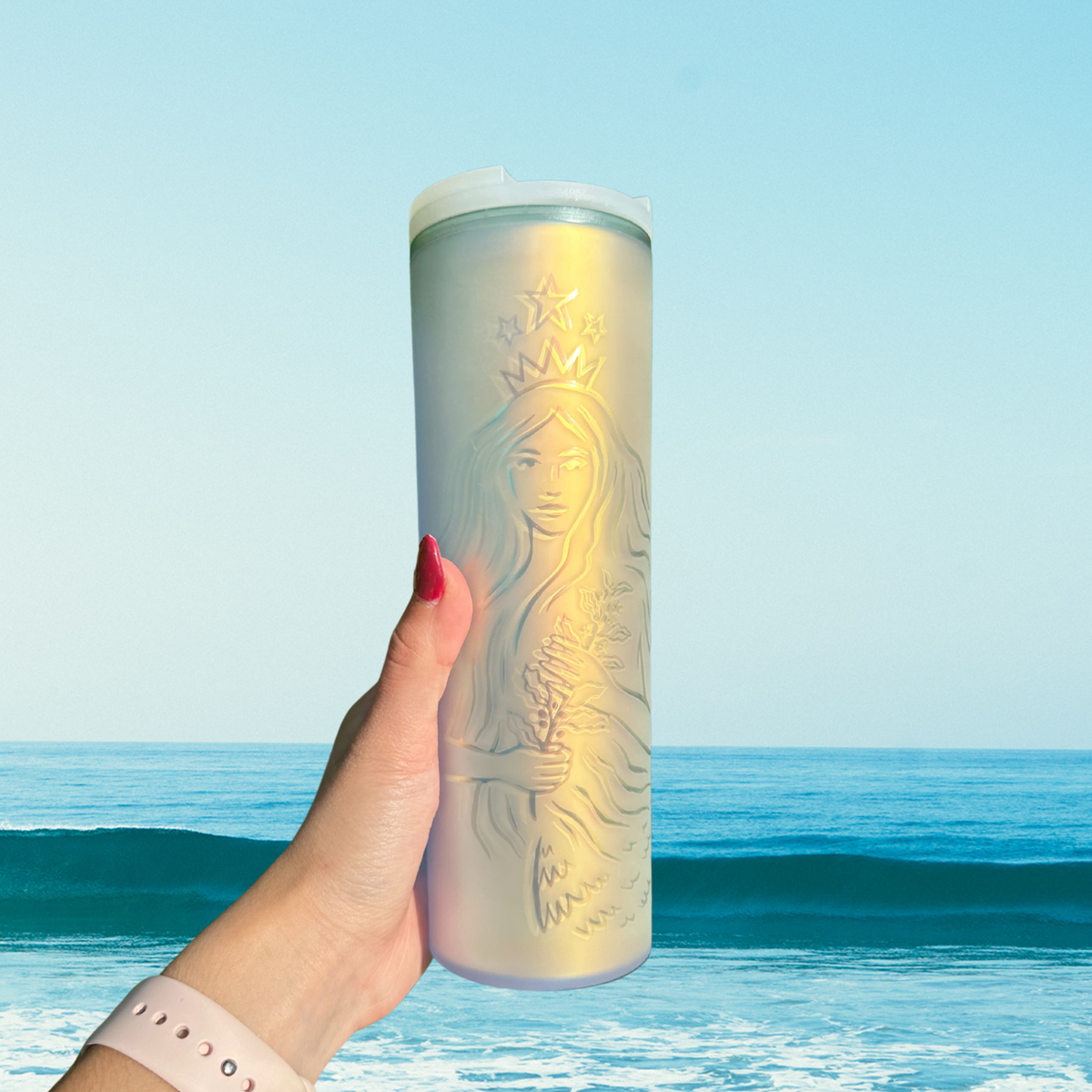 Starbucks mermaid tail 50th anniversary 16 oz tumbler