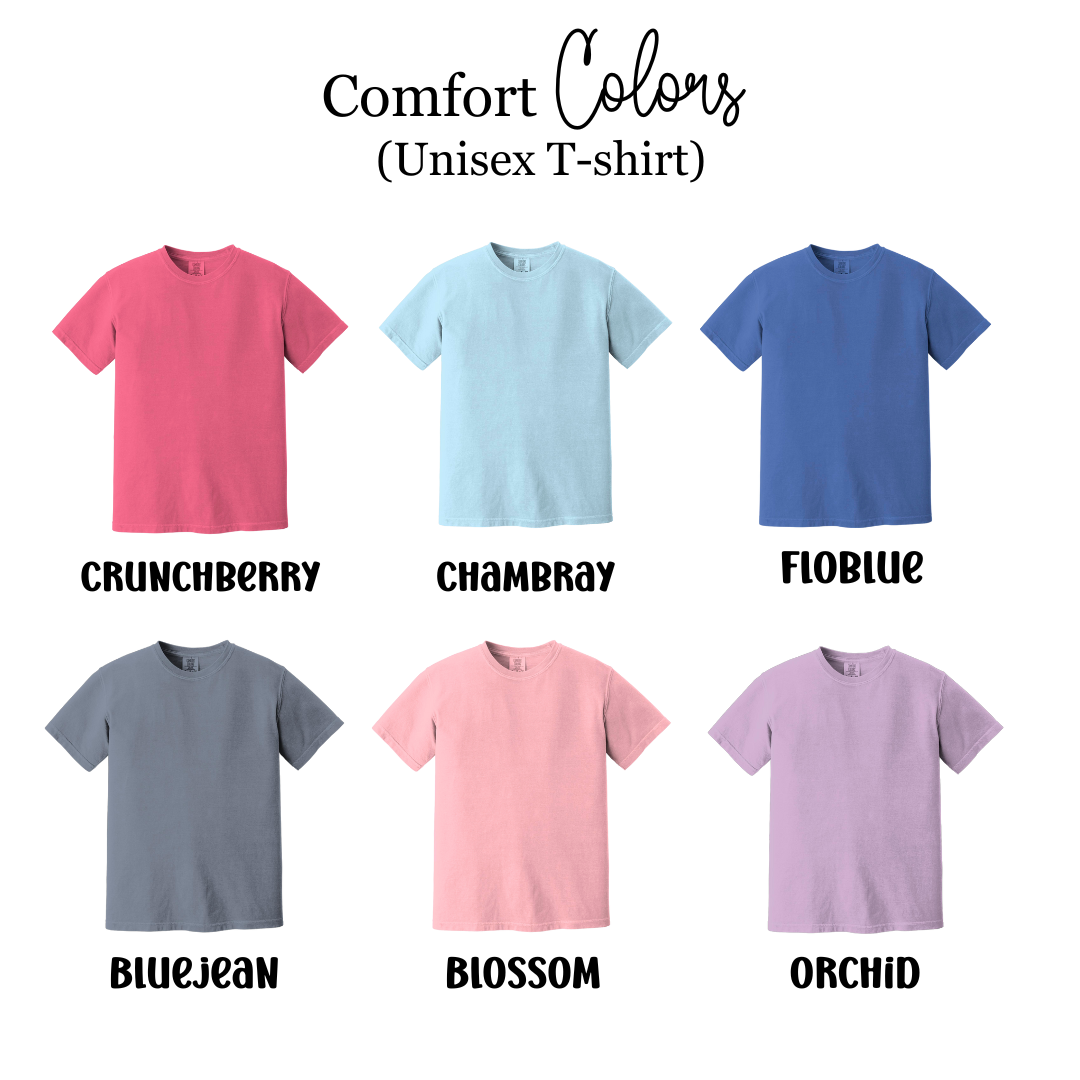 Comfort Colors Custom Embroidered T-shirt