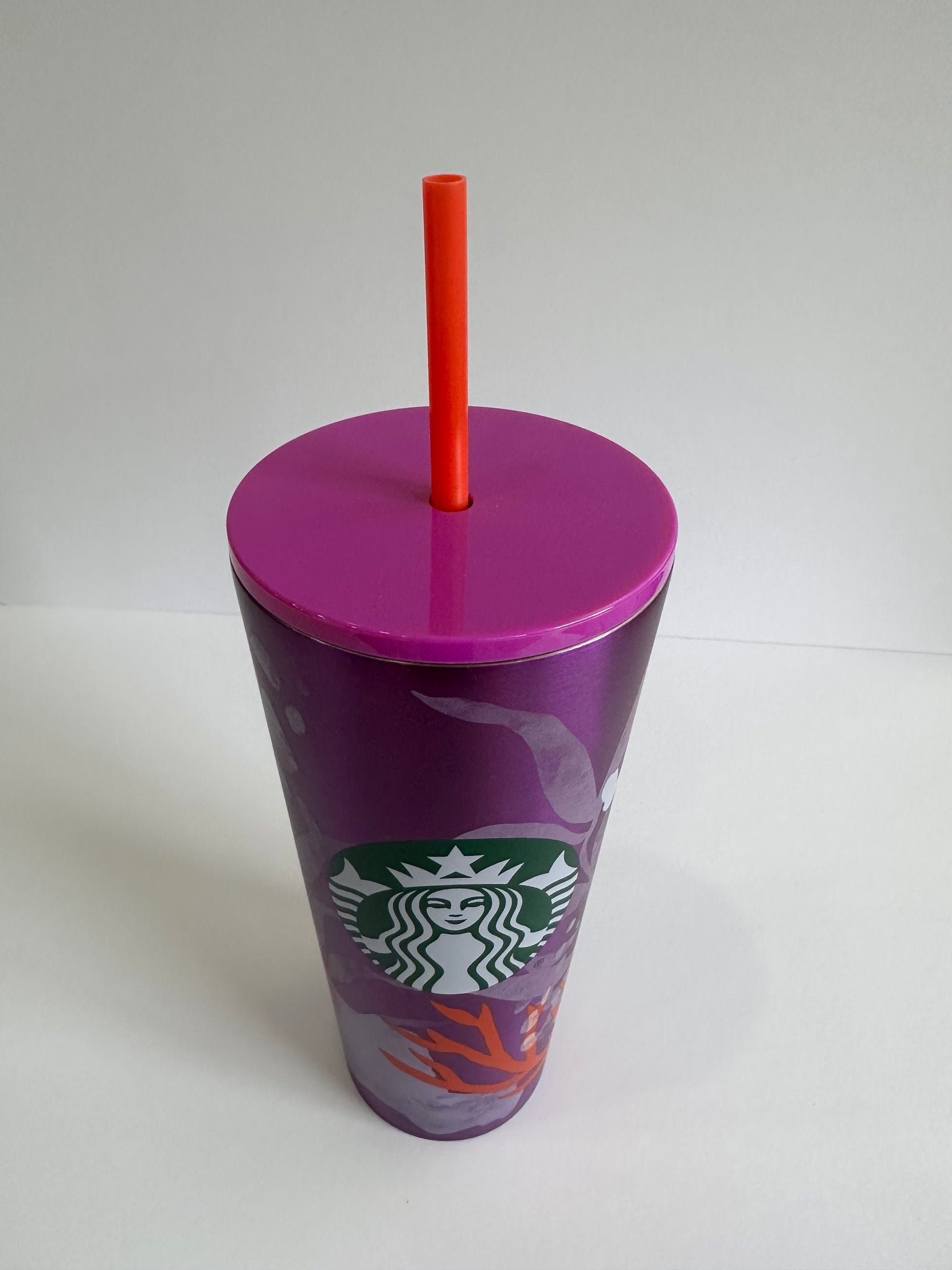 Purple coral Stainless Steel 24 oz Tumbler