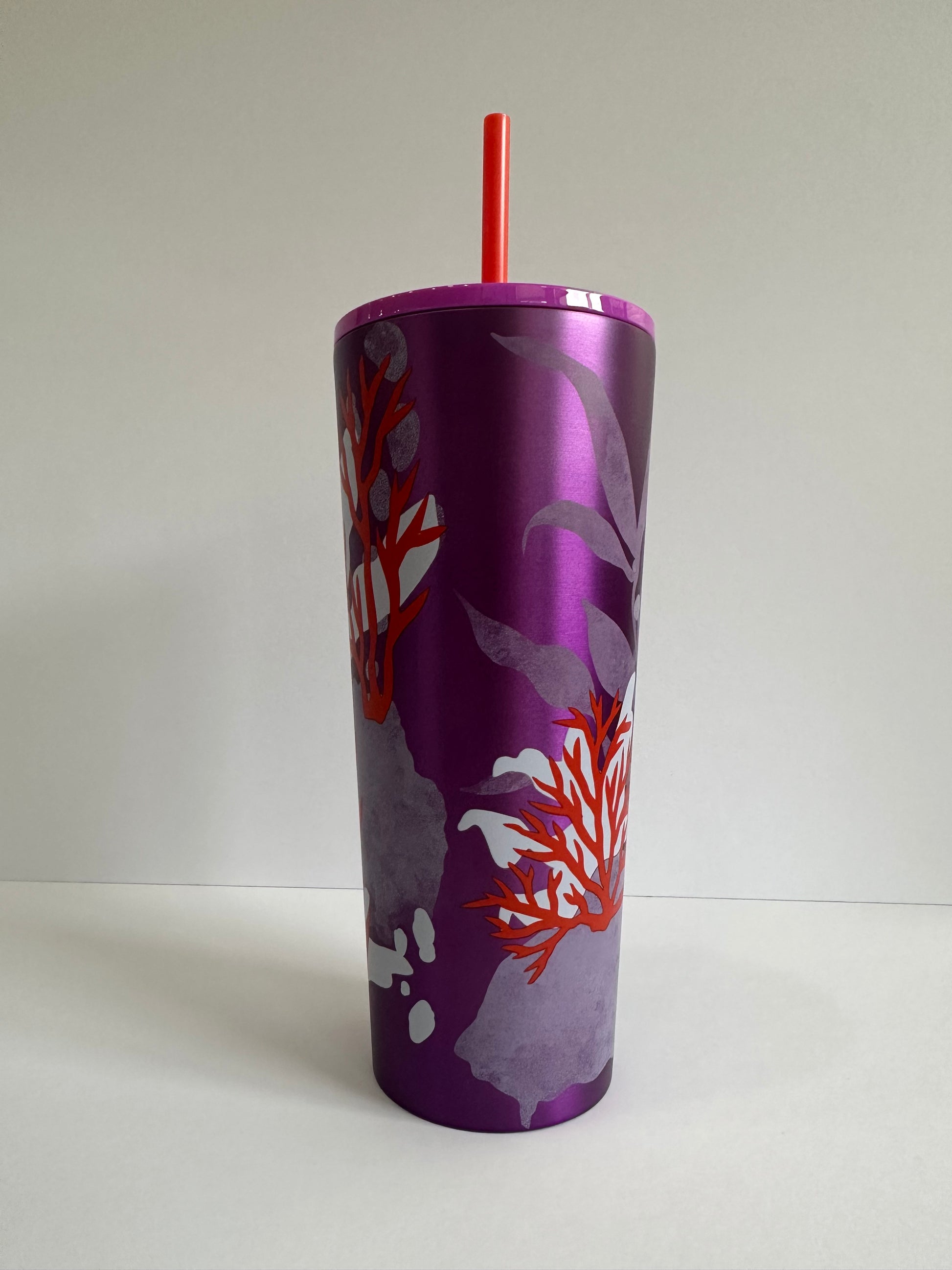 Purple coral Stainless Steel 24 oz Tumbler