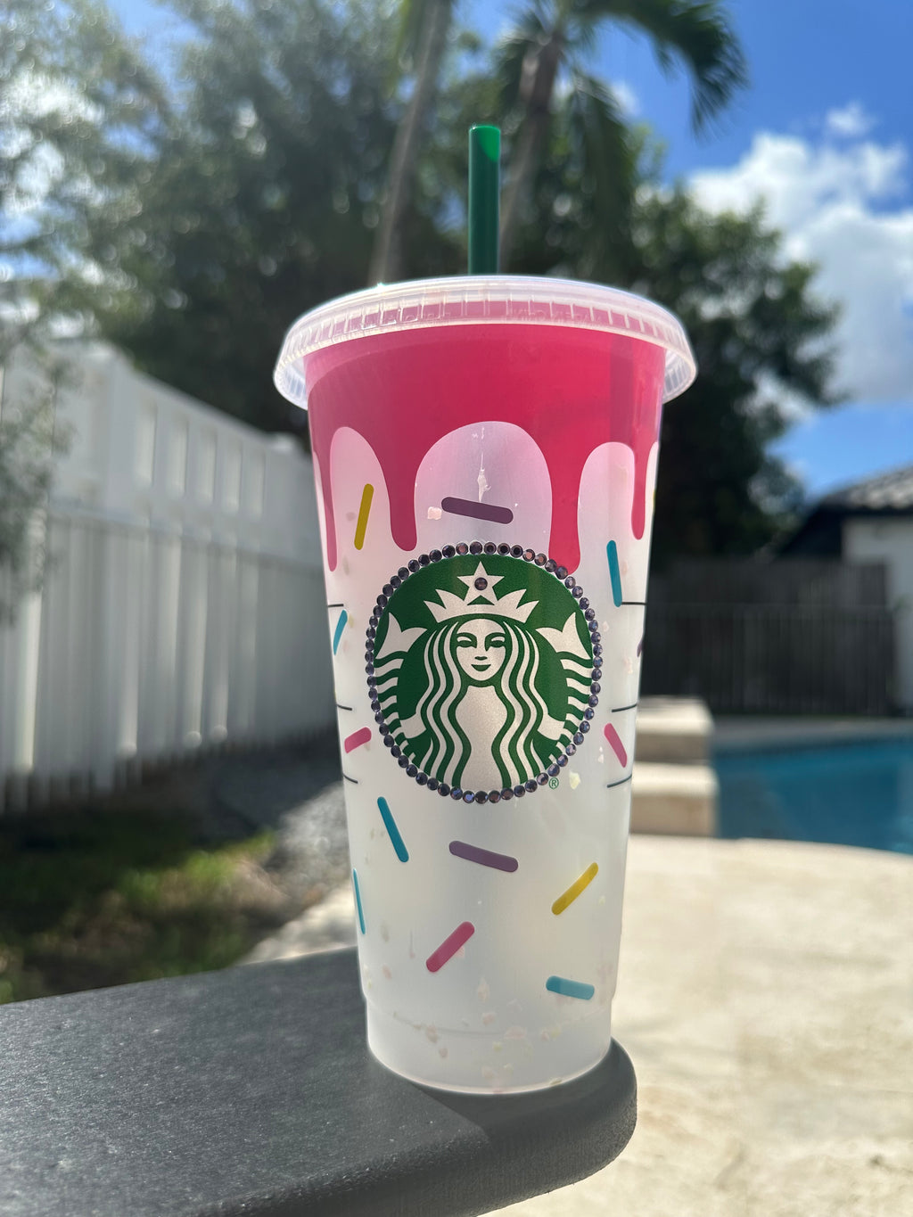 Personalized sprinkles Color changing Reusable Cold Cup