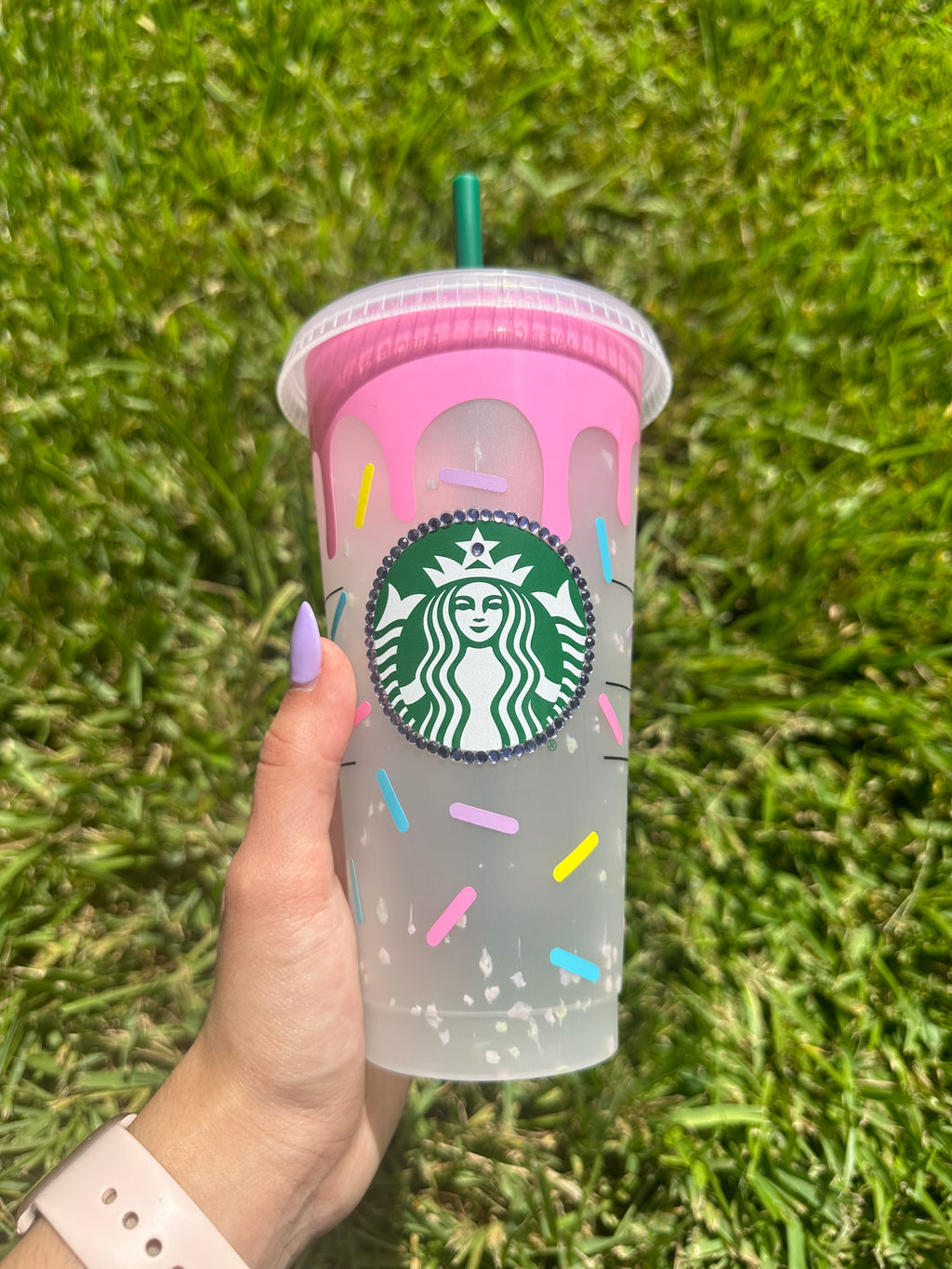 Personalized sprinkles Color changing Reusable Cold Cup
