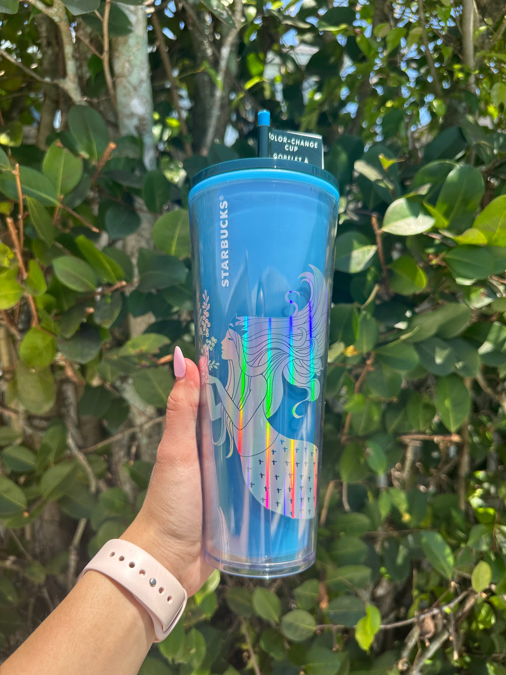 Venti 2021 blue siren mermaid color changing cup