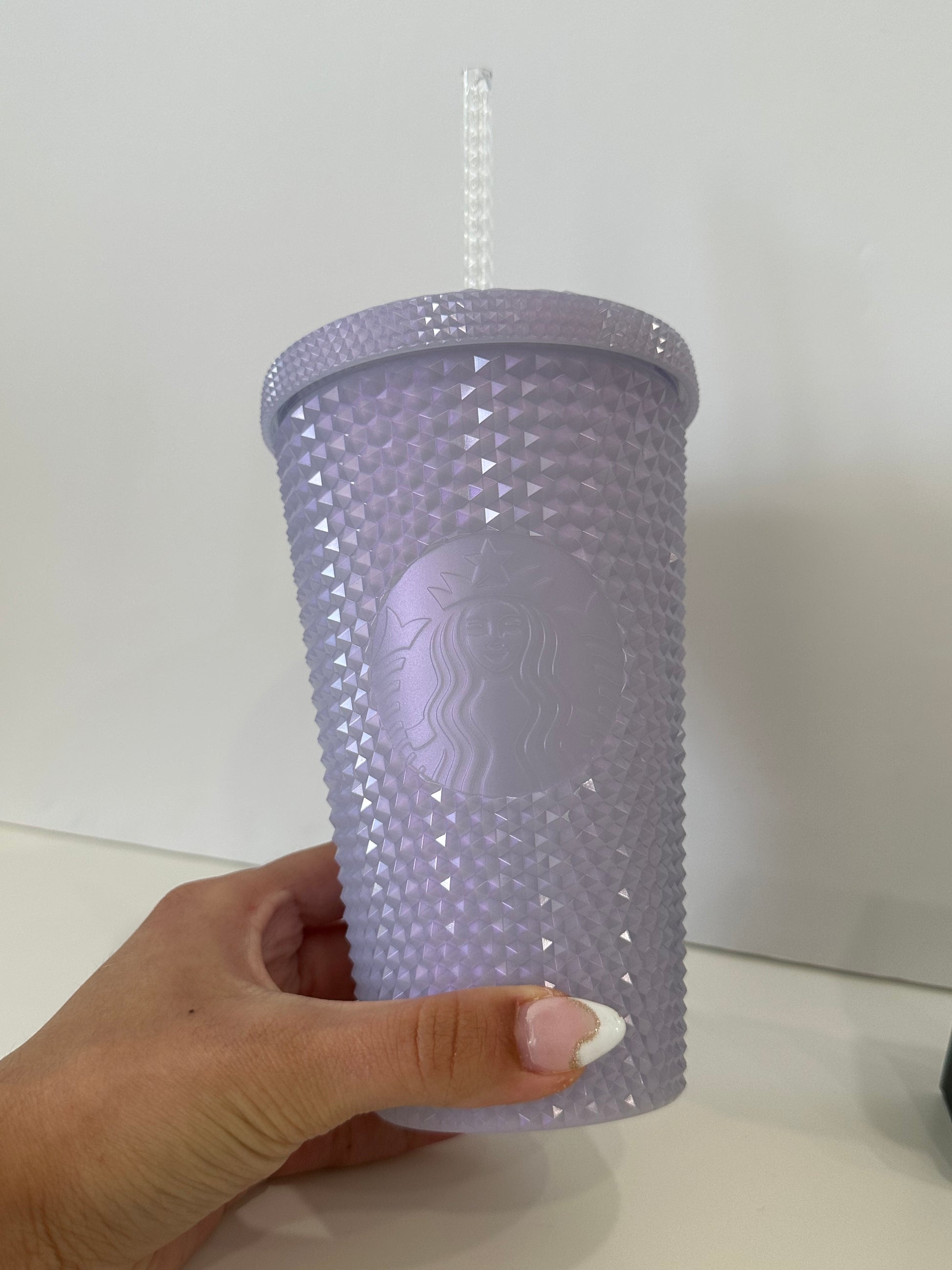 2021 Purple Iridescent Studded Reusable Tumbler