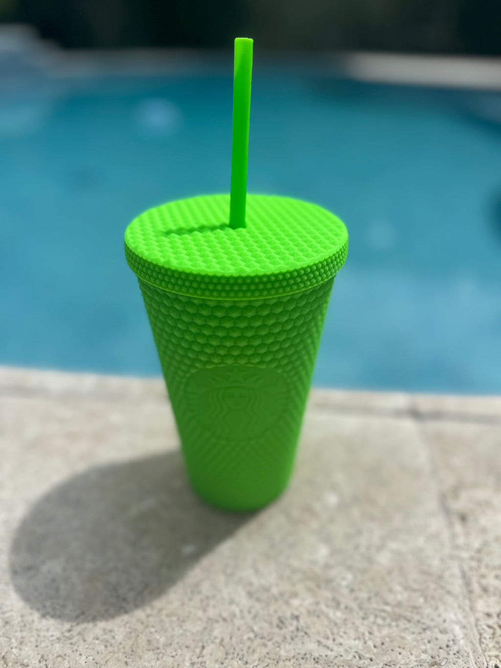 Neon green grande studded tumbler