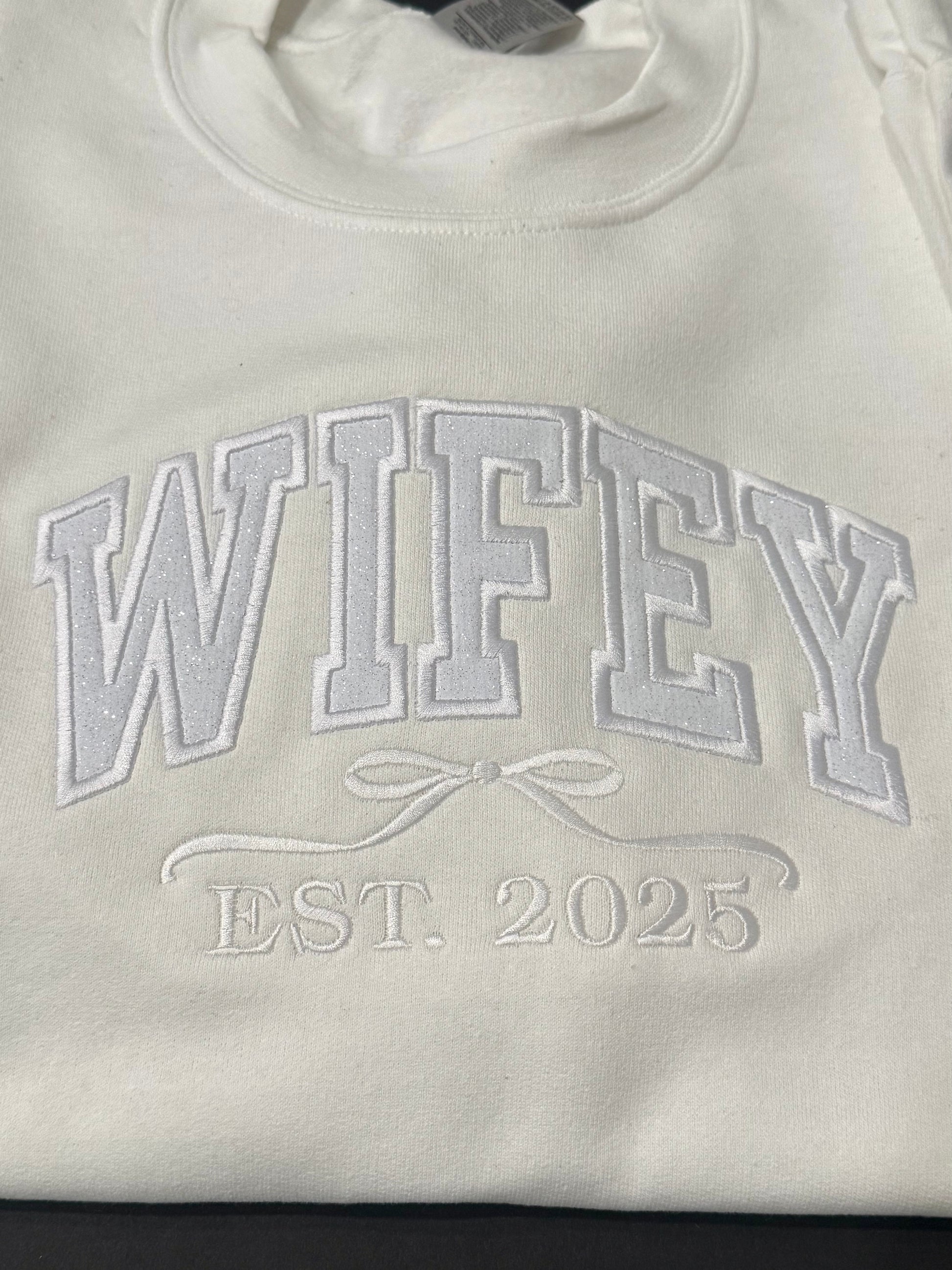 Wifey Personalized Crewneck Sweatshirt