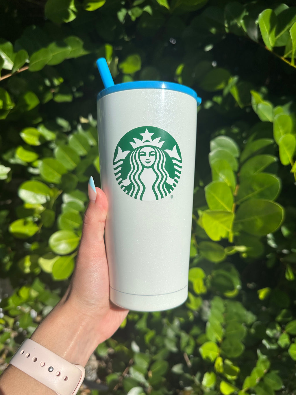 Reusable stainless steel tumbler