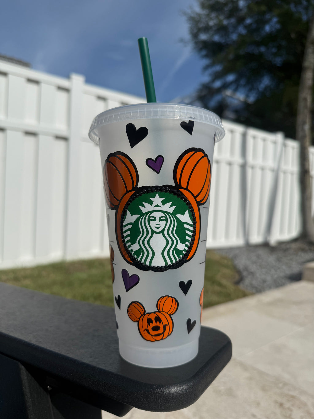 Personalized Halloween pumpkins reusable cold cup