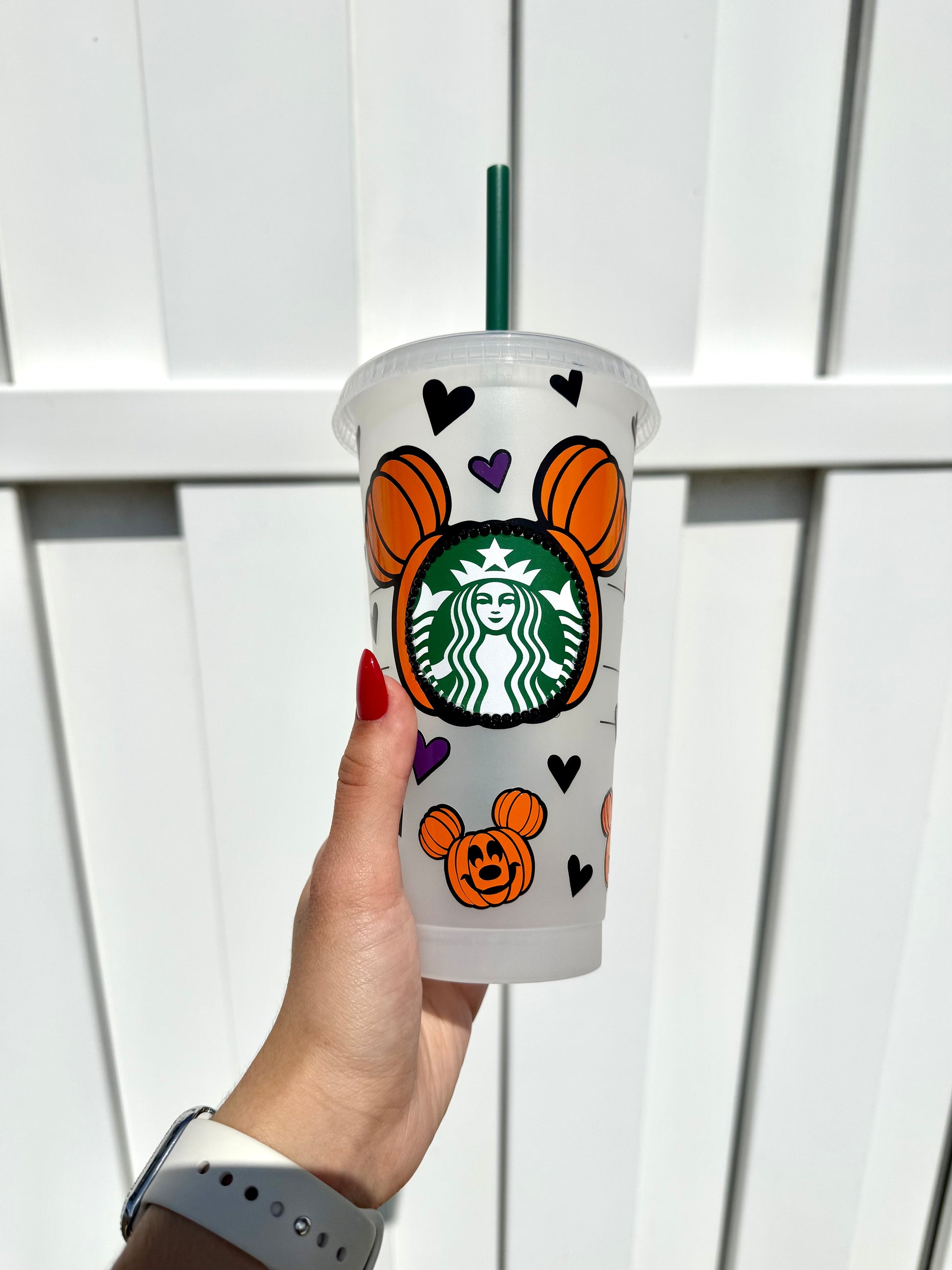 Personalized Halloween pumpkins reusable cold cup