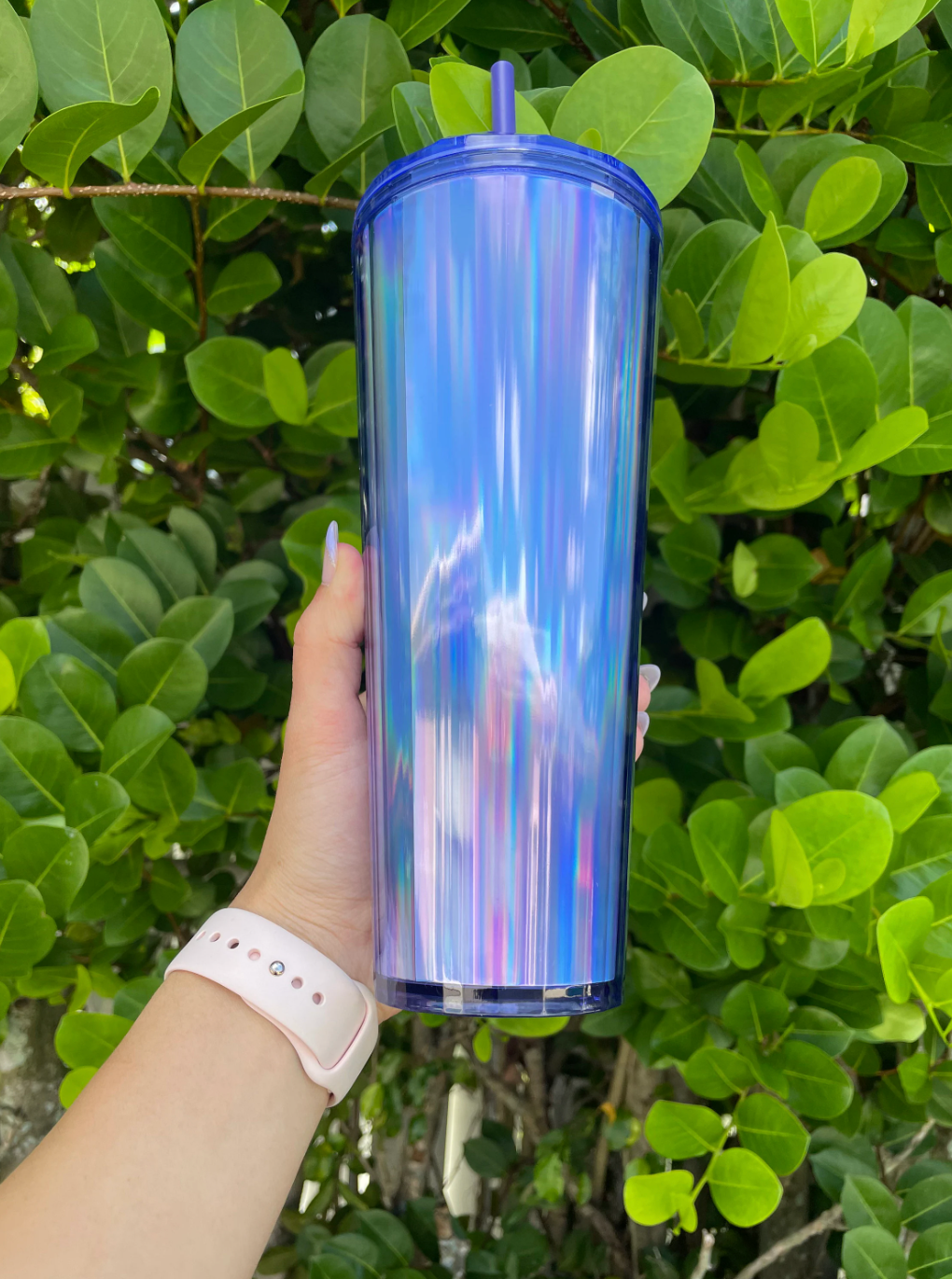Purple Dome holographic 24 oz tumbler