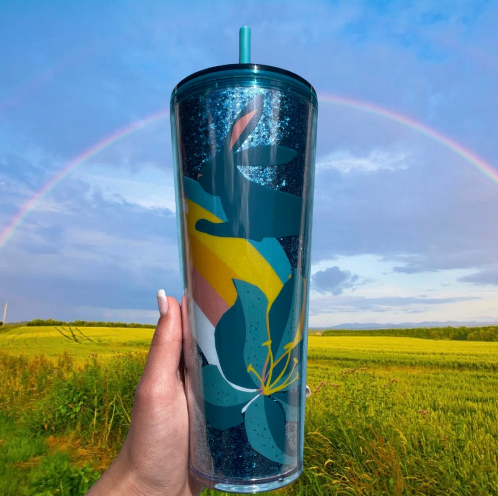 Blue Easter glitter venti 24 oz Tumbler