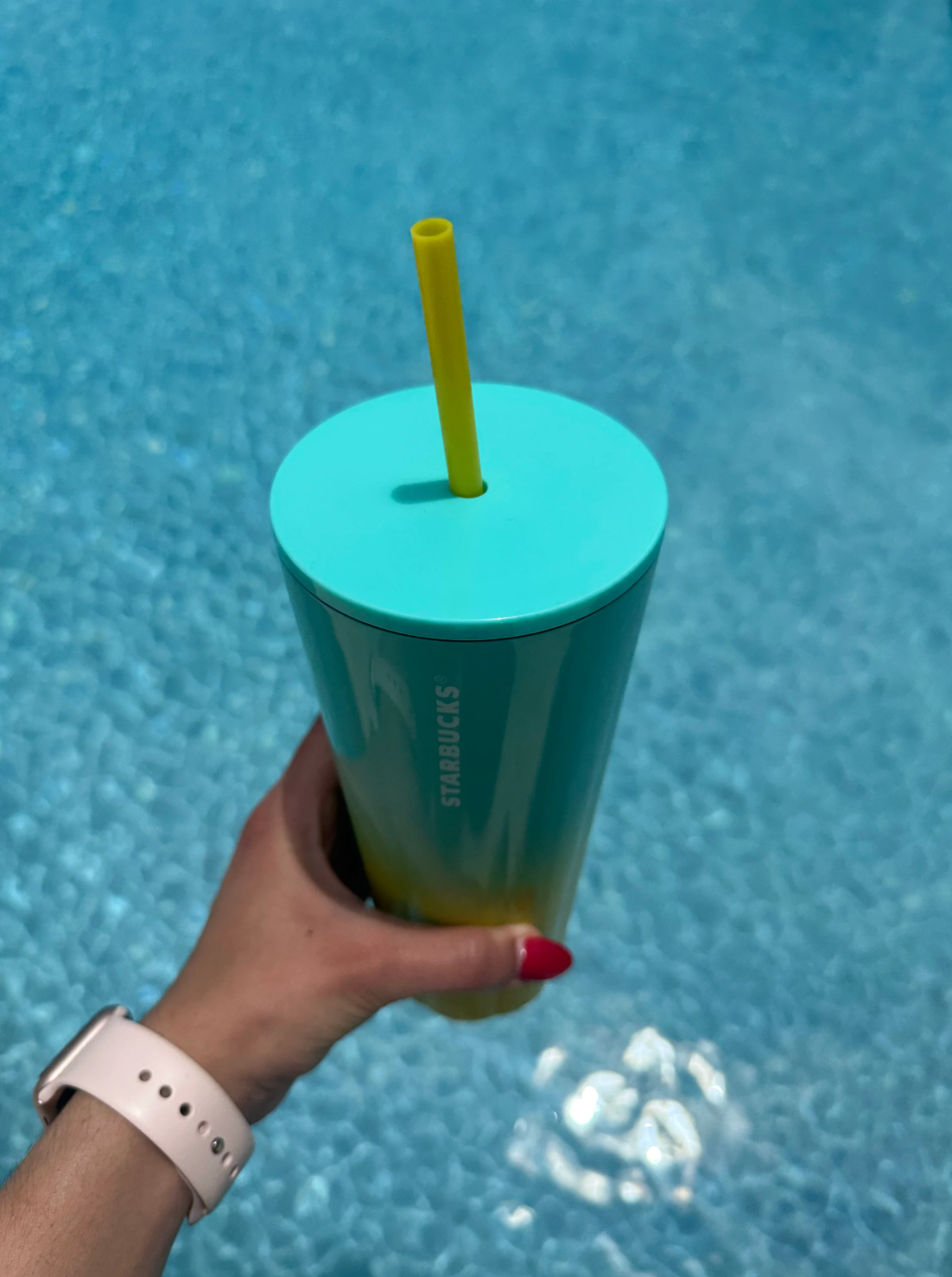 Yellow and Blue ombre Stainless Steel Tumbler