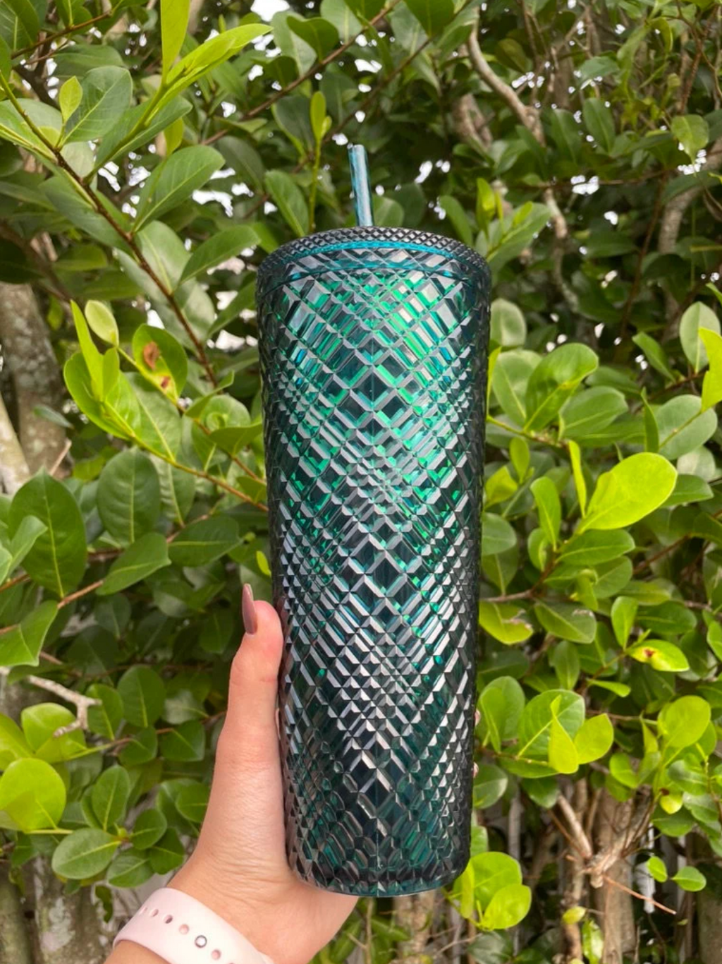 Green venti Jeweled Tumbler