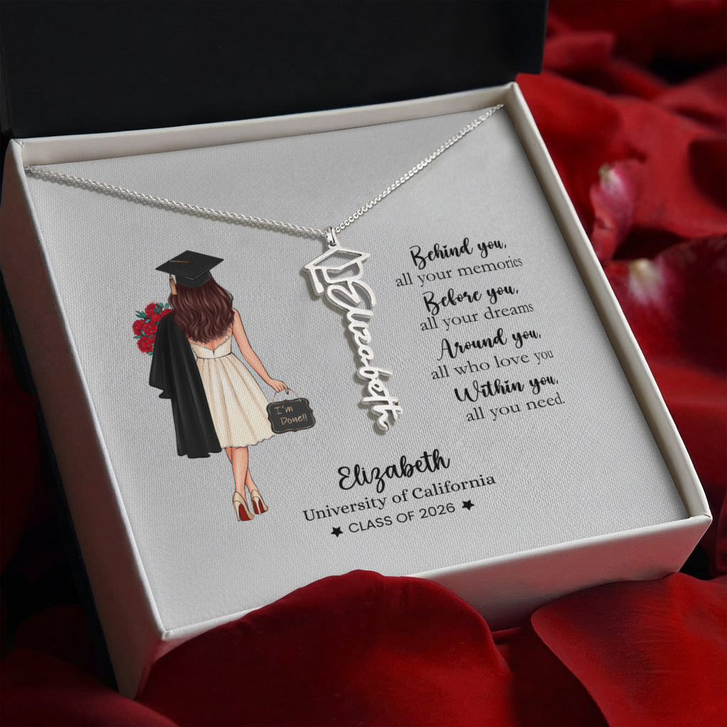 personalized Graduation Necklace | Class of 2026 gift