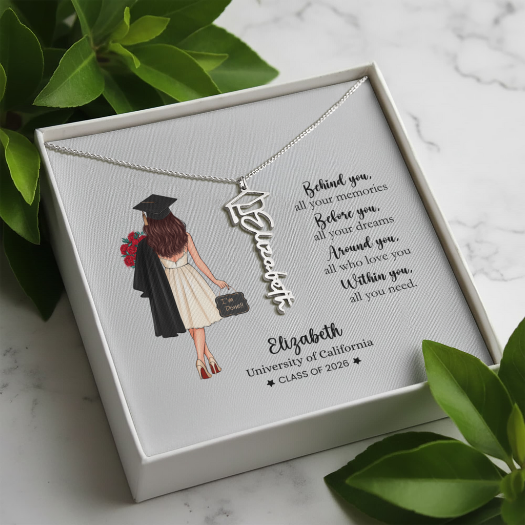 personalized Graduation Necklace | Class of 2026 gift