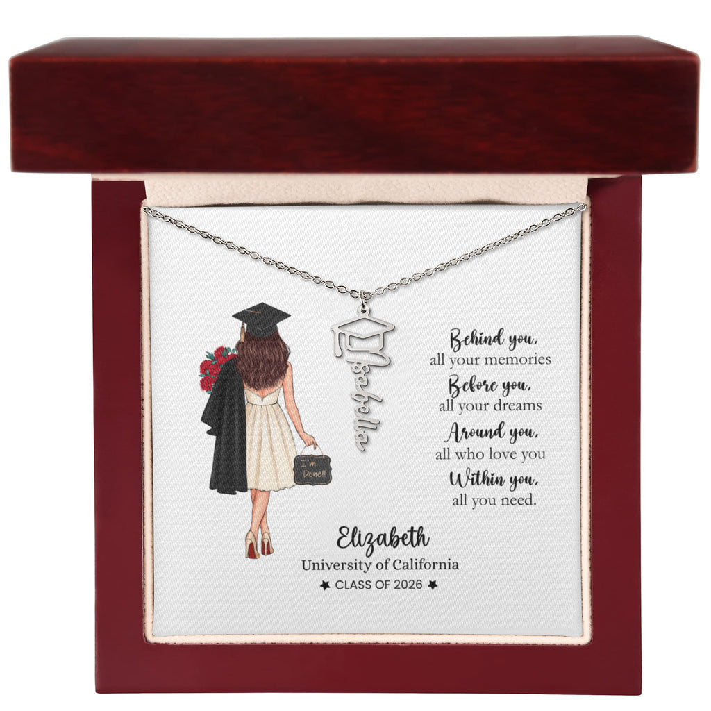 personalized Graduation Necklace | Class of 2026 gift