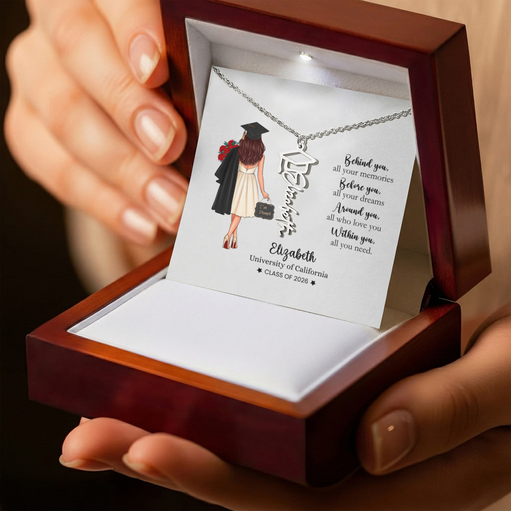 personalized Graduation Necklace | Class of 2026 gift