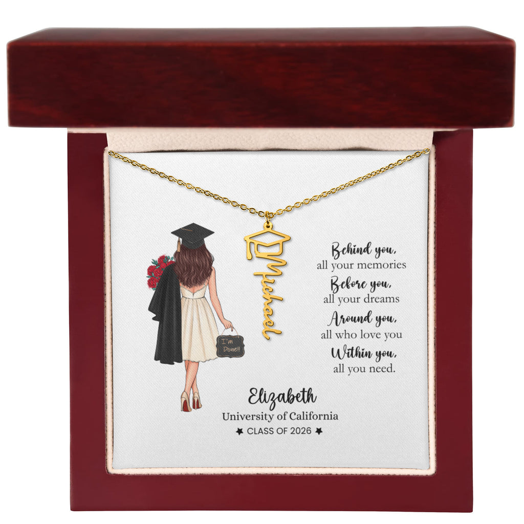 personalized Graduation Necklace | Class of 2026 gift
