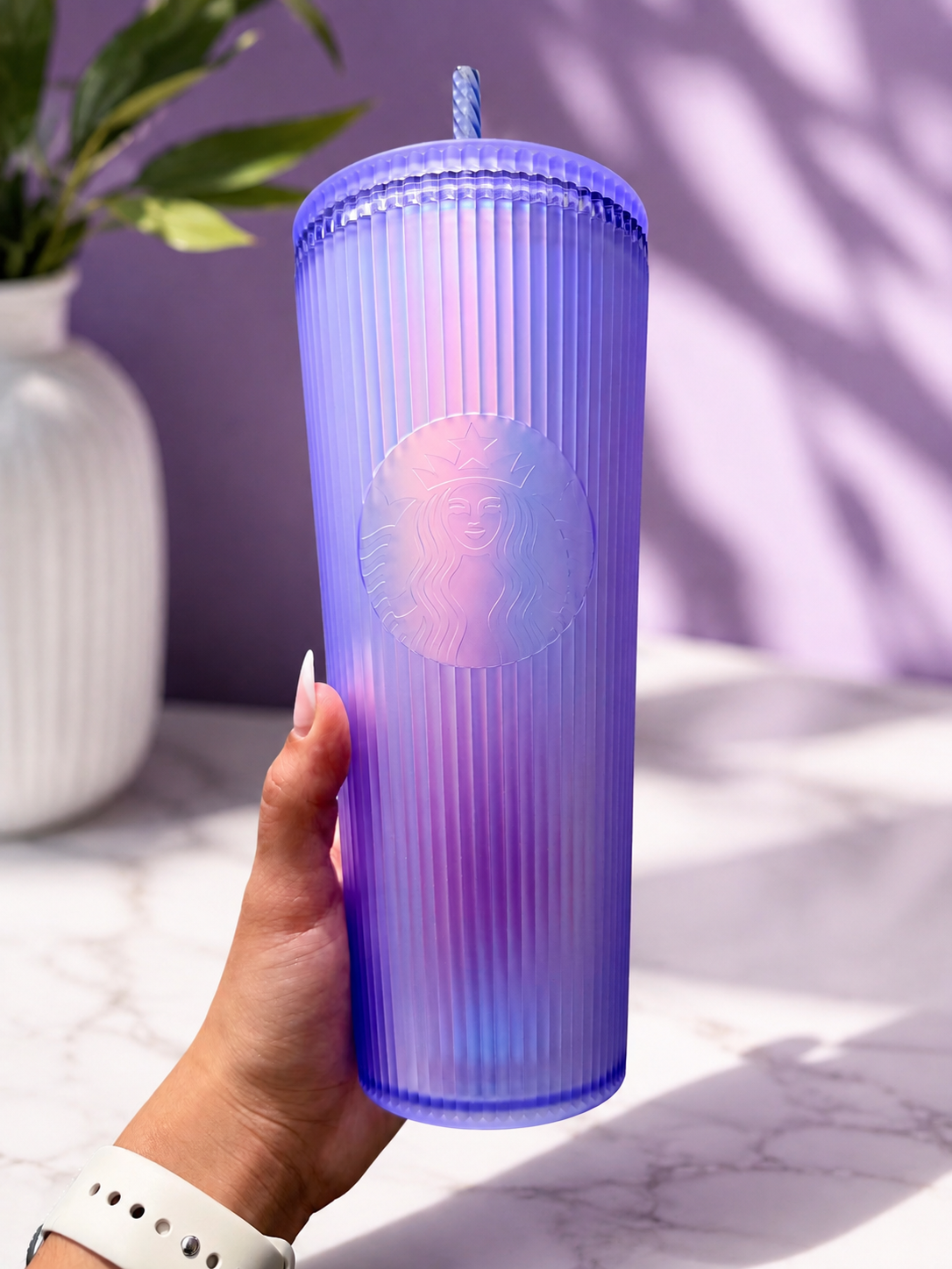 Starbucks Purple soft touch 24oz Venti Tumbler