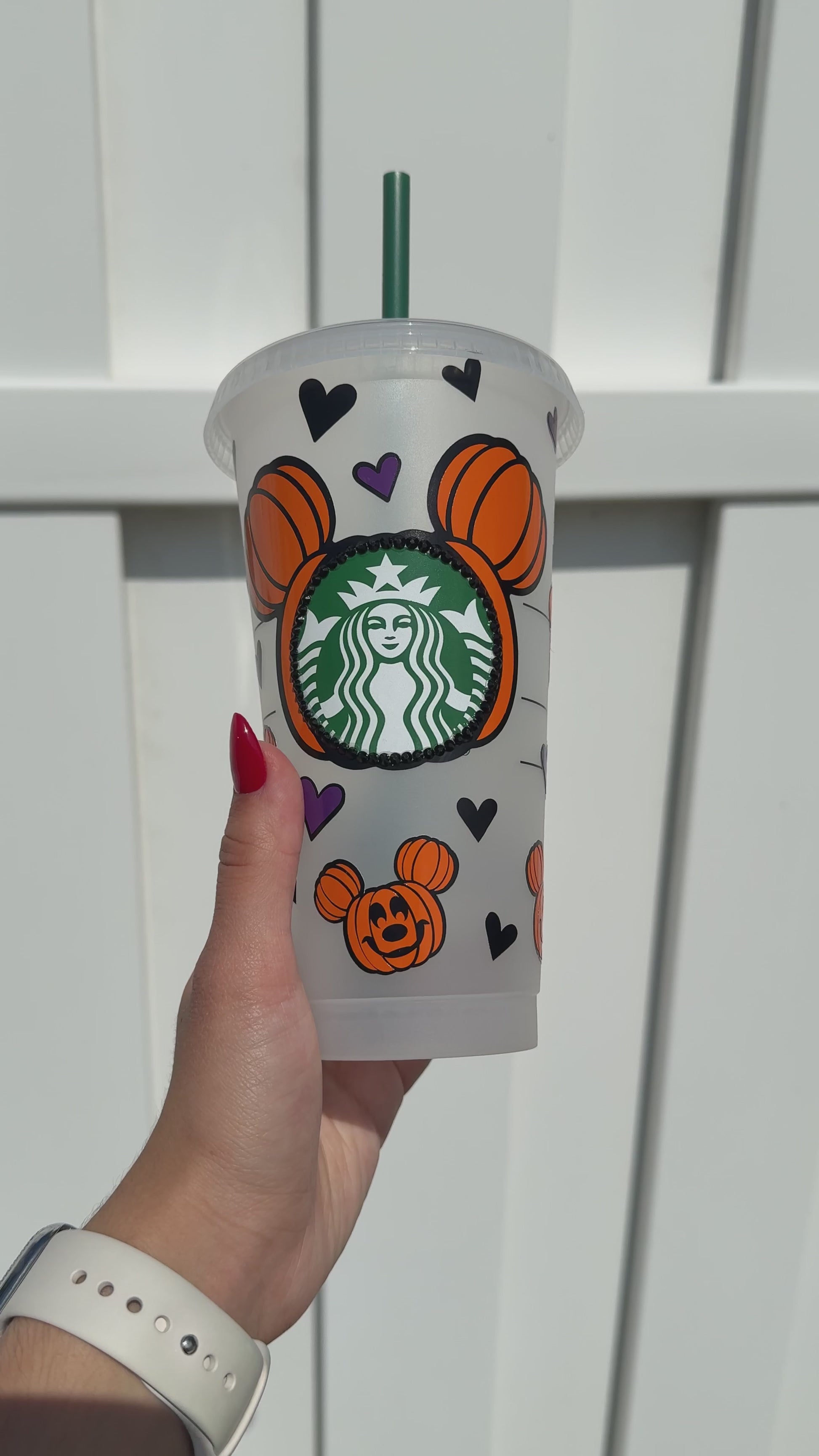 Personalized Halloween pumpkins reusable cold cup