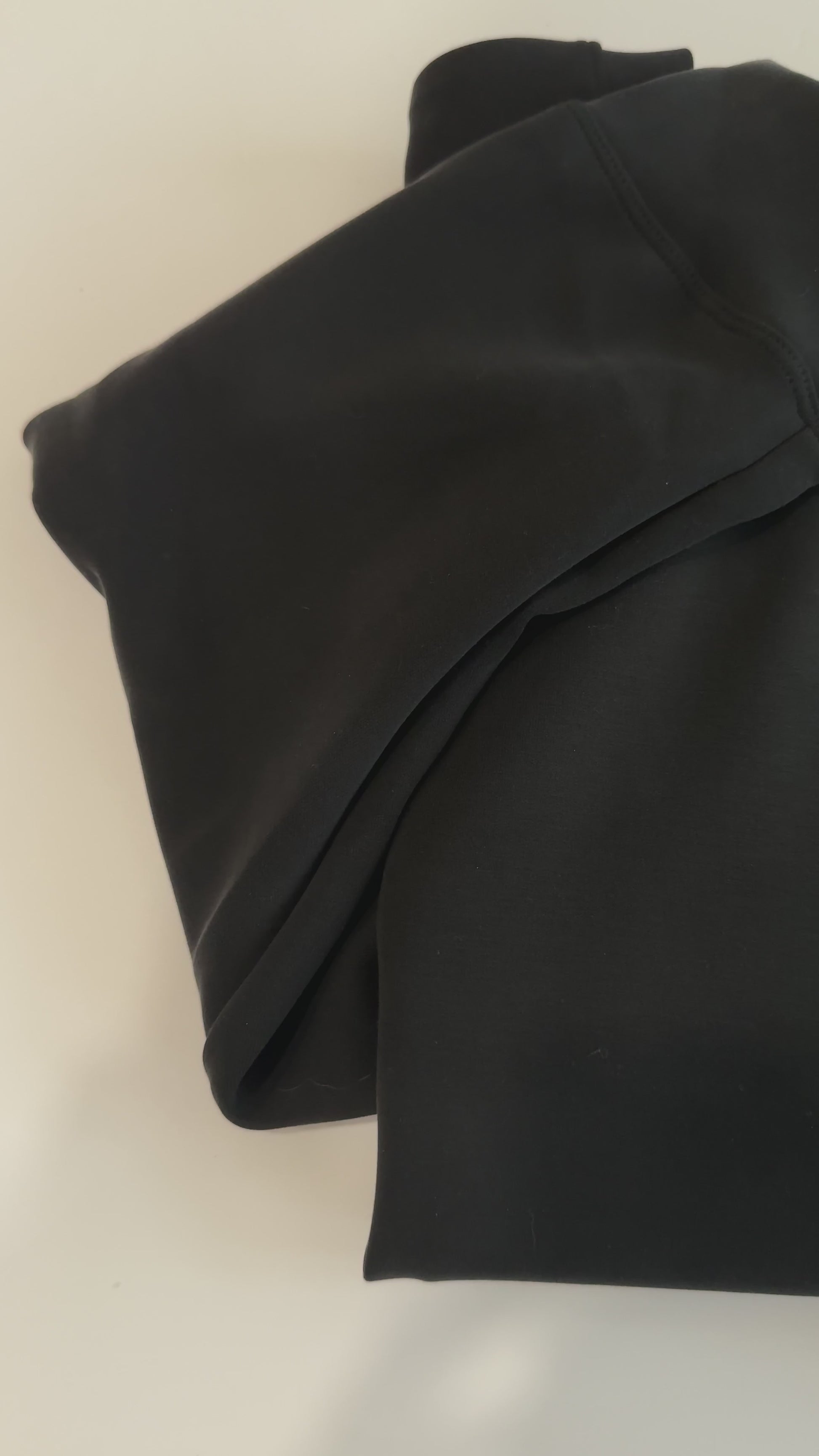 Black Embroidered Glitter Heart Sweatshirt