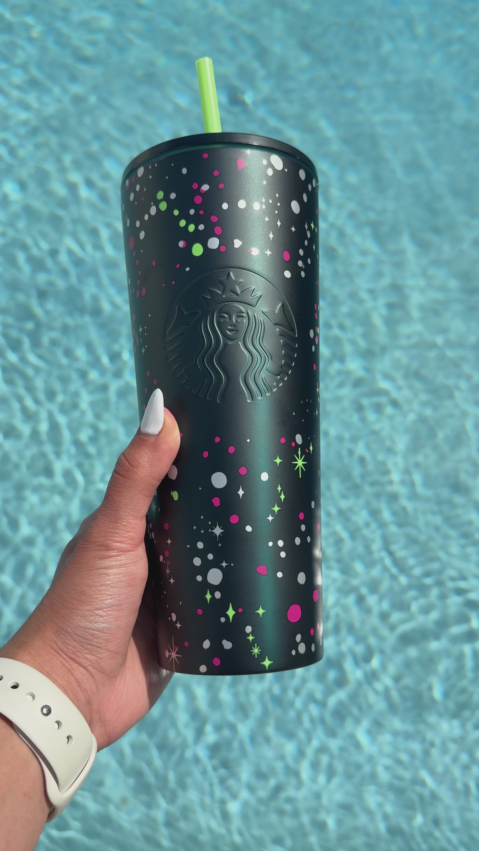 Green 24 oz Limited edition holiday tumbler